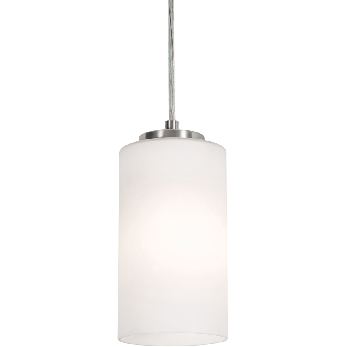 Leo 1 Light 4 inch Satin Nickel Pendant Ceiling Light