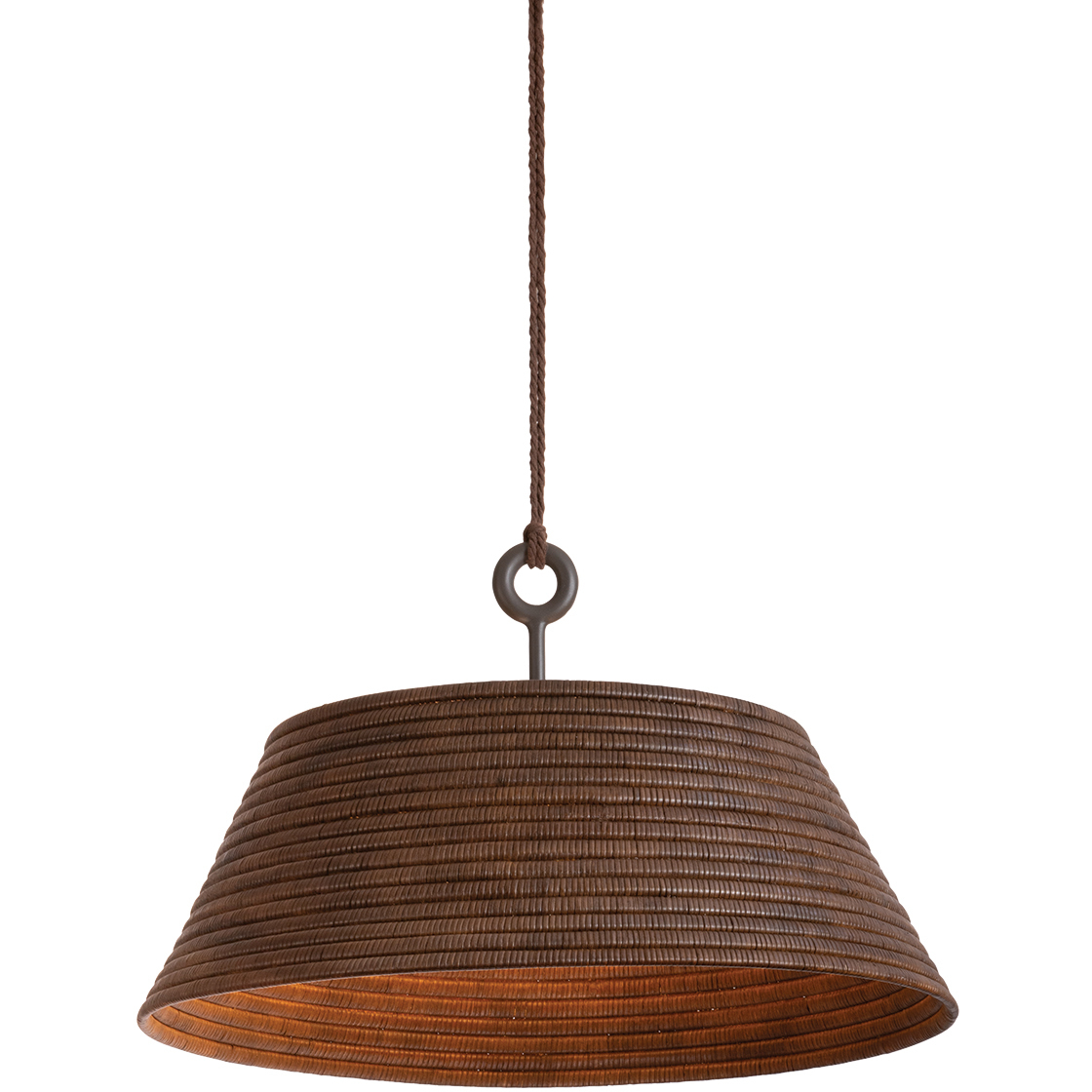 Sequoia 1 Light 36 inch Textured Bronze w/ Highlight Pendant Ceiling Light