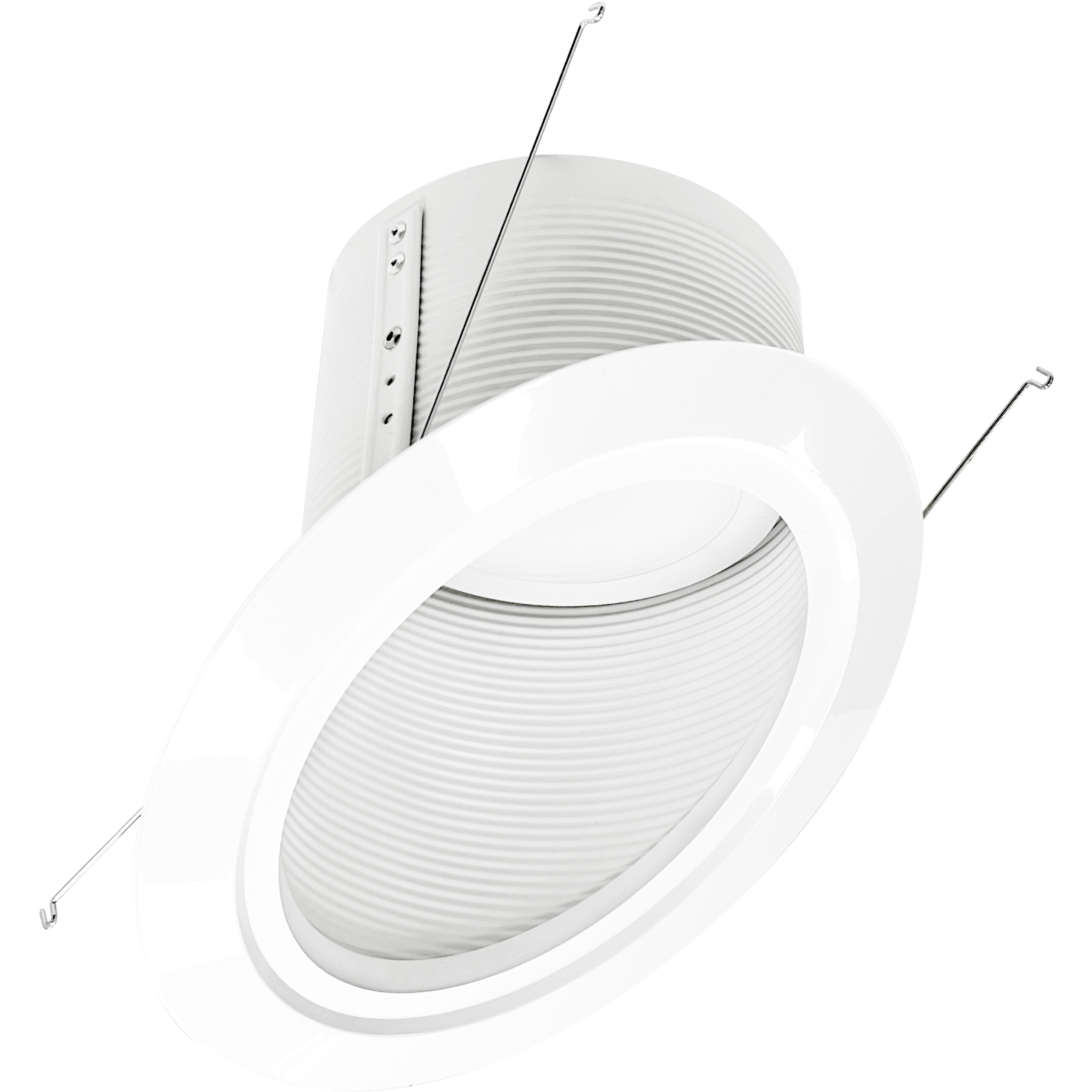 Super Sloped LED White Recessed Retrofit Baffle in 2700K