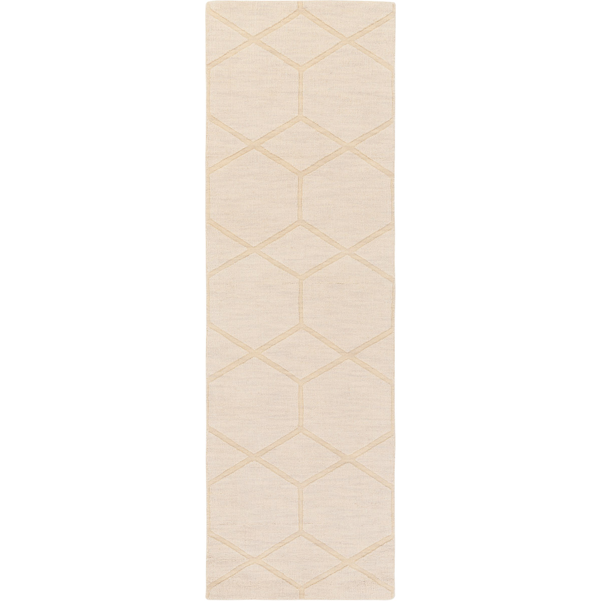 Mystique 96 X 30 inch Neutral Runner, Wool