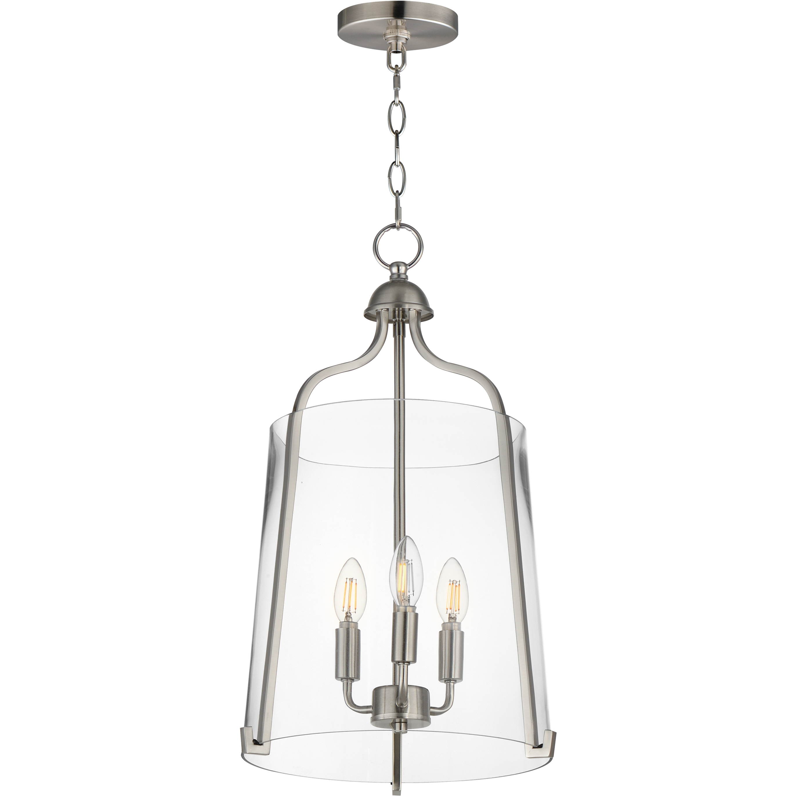 Bellmore 3 Light 13.5 inch Satin Nickel Entry Foyer Pendant Ceiling Light