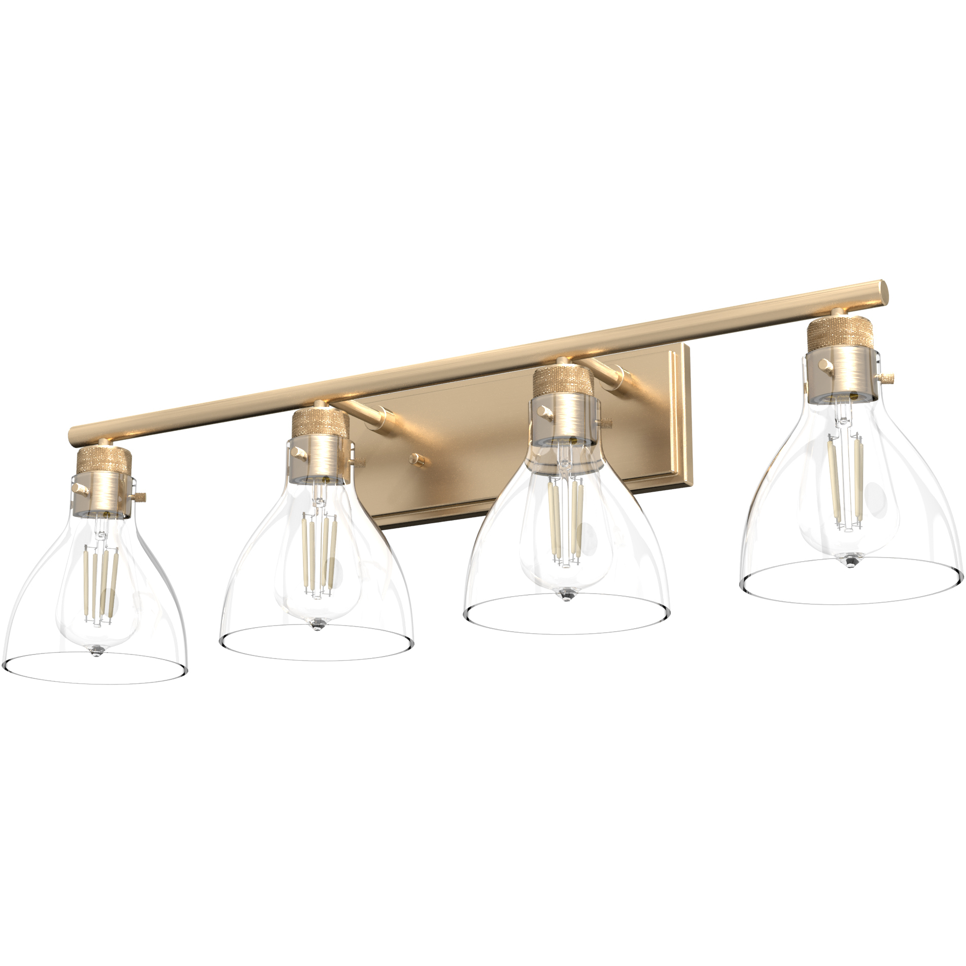 Van Nuys 4 Light 32 inch Alturas Gold Vanity Light Wall Light
