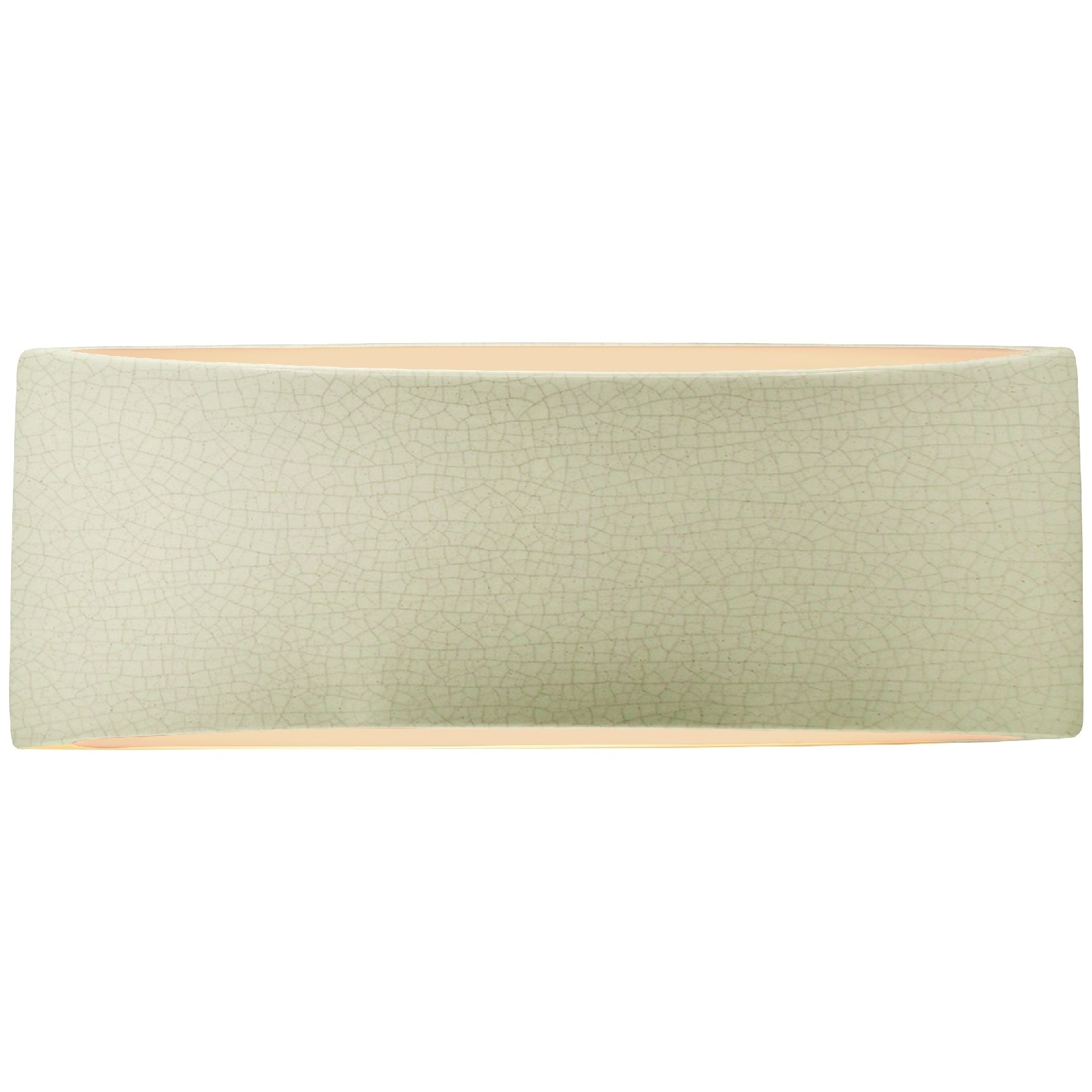 Ambiance LED 13 inch Celadon Green Crackle ADA Wall Sconce Wall Light