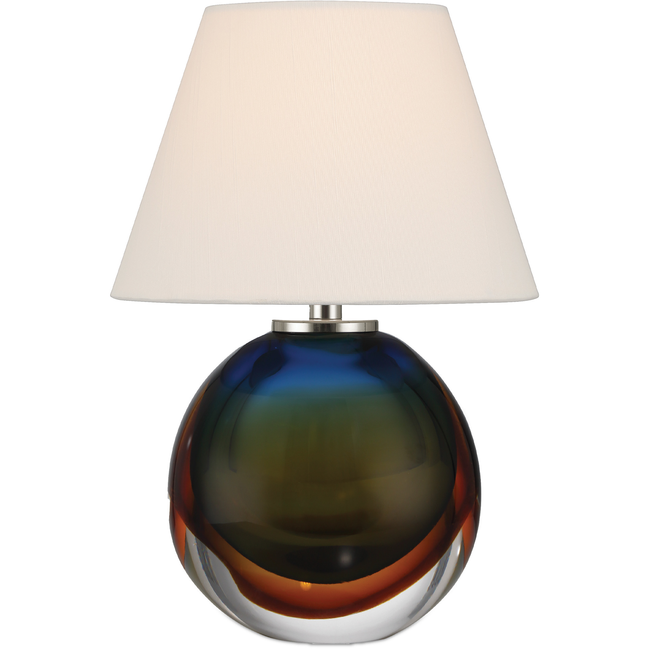 Voyage 12 inch 3 watt Green and Blue and Amber and Clear Cordless Table Lamp Portable Light