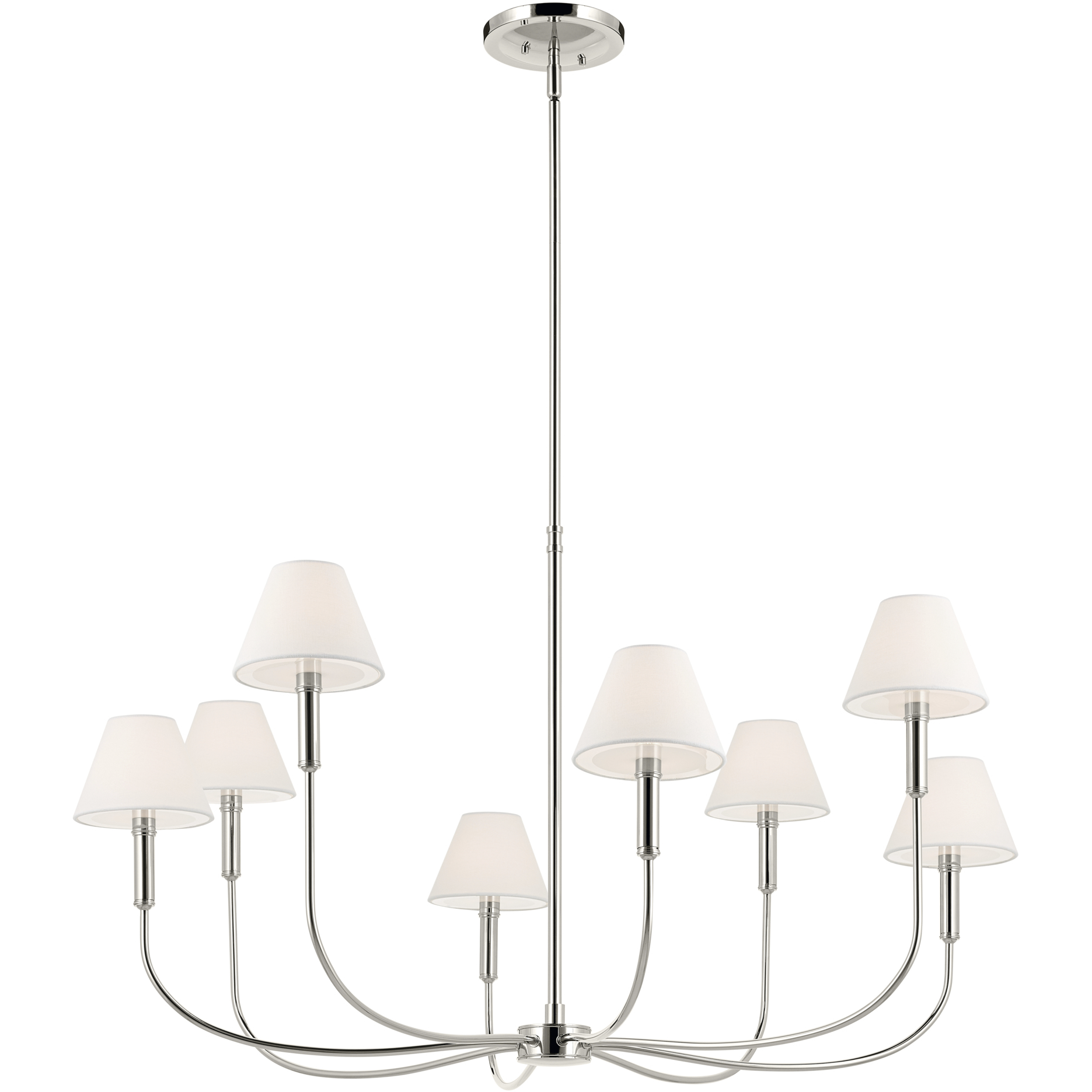 Eadie 8 Light Polished Nickel Chandelier Foyer Ceiling Light