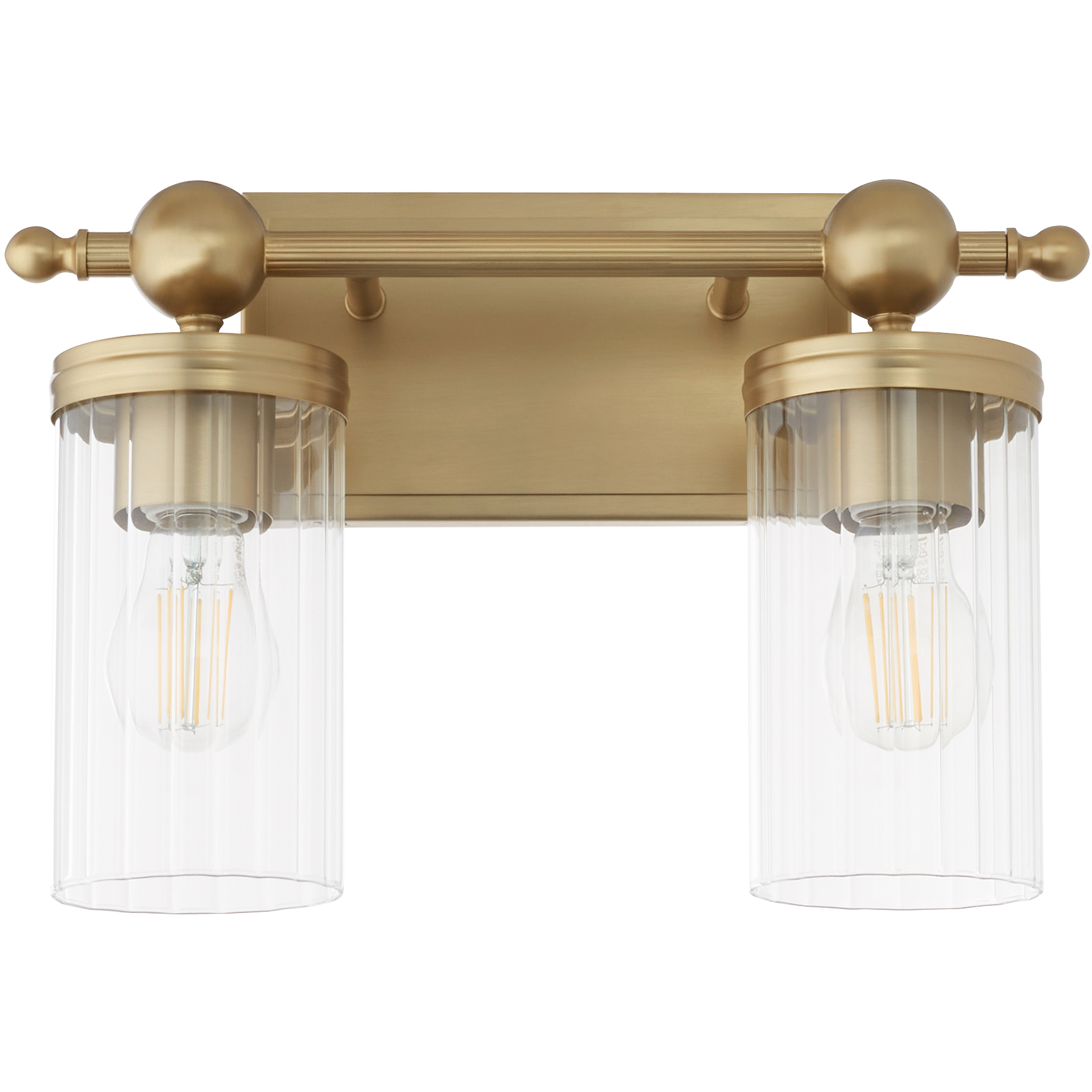 Lee Boulevard 2 Light 14.75 inch Aged Brass Vanity Light Wall Light