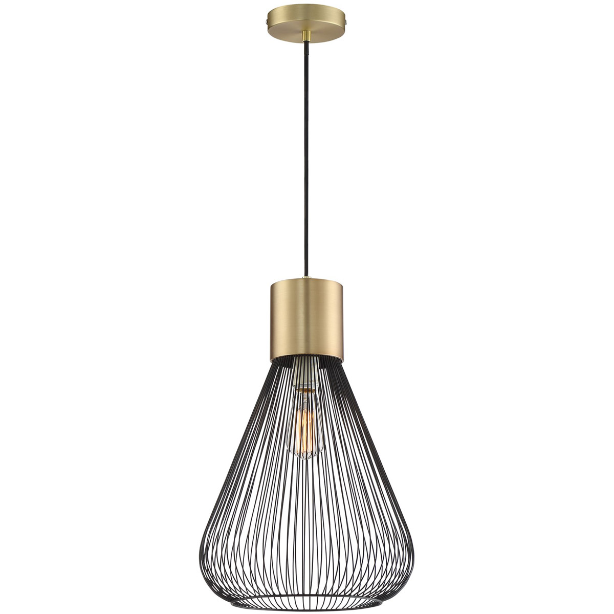 Freira 1 Light 12 inch Antique Brass Pendant Ceiling Light