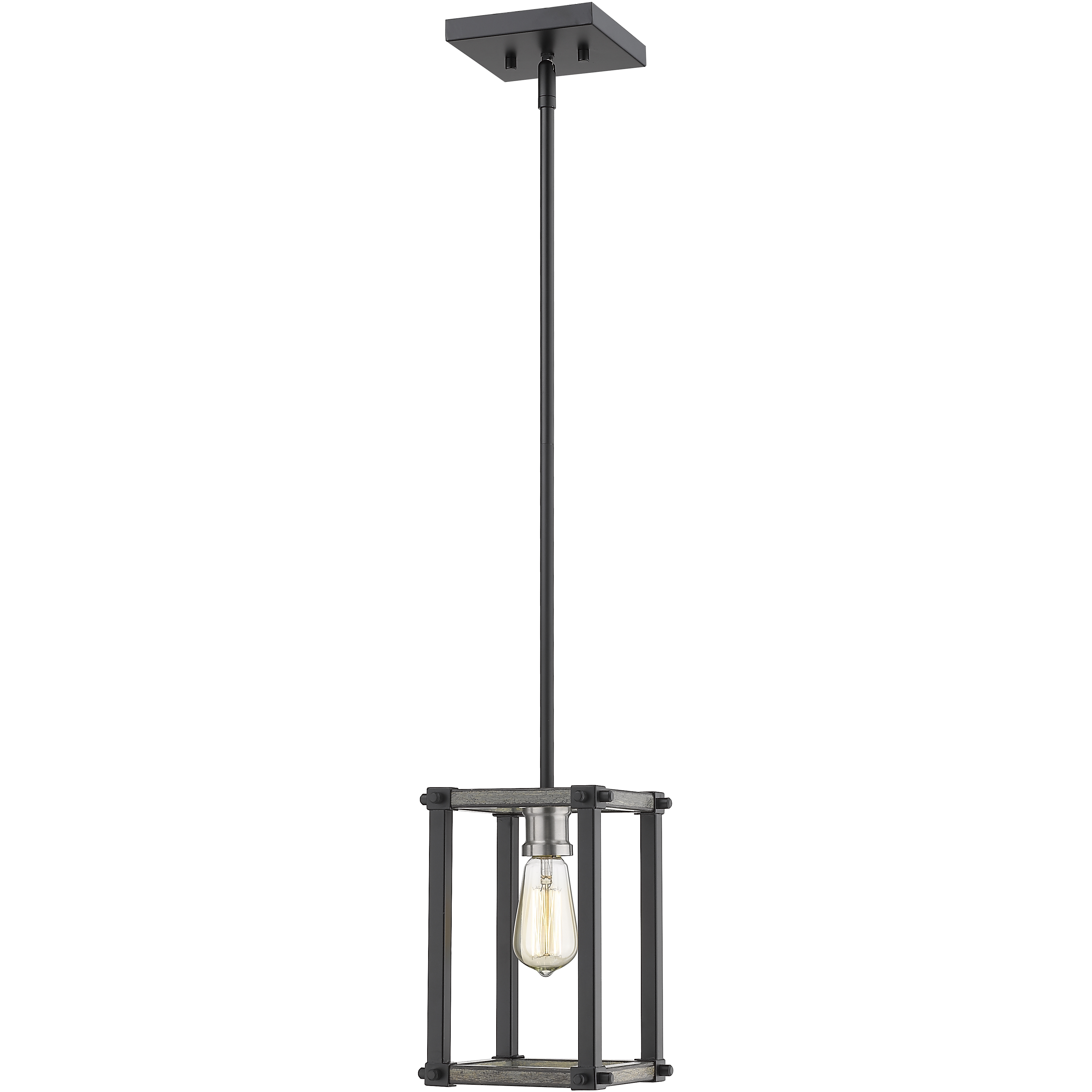 Kirkland 1 Light 6.25 inch Ashen Barnboard Pendant Ceiling Light