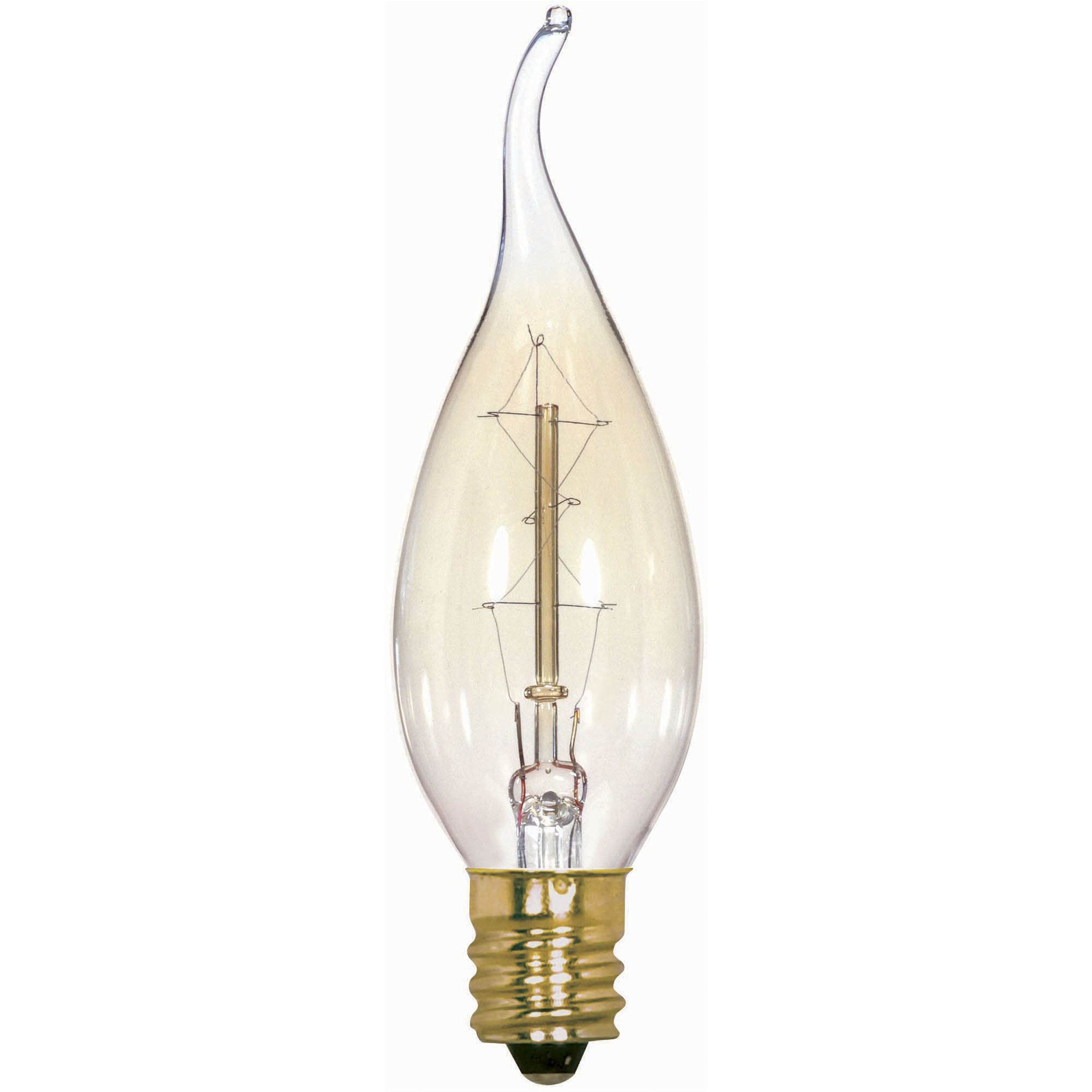 Lumos Incandescent CA8 Candelabra E12 25 watt 120V 2700K Light Bulb
