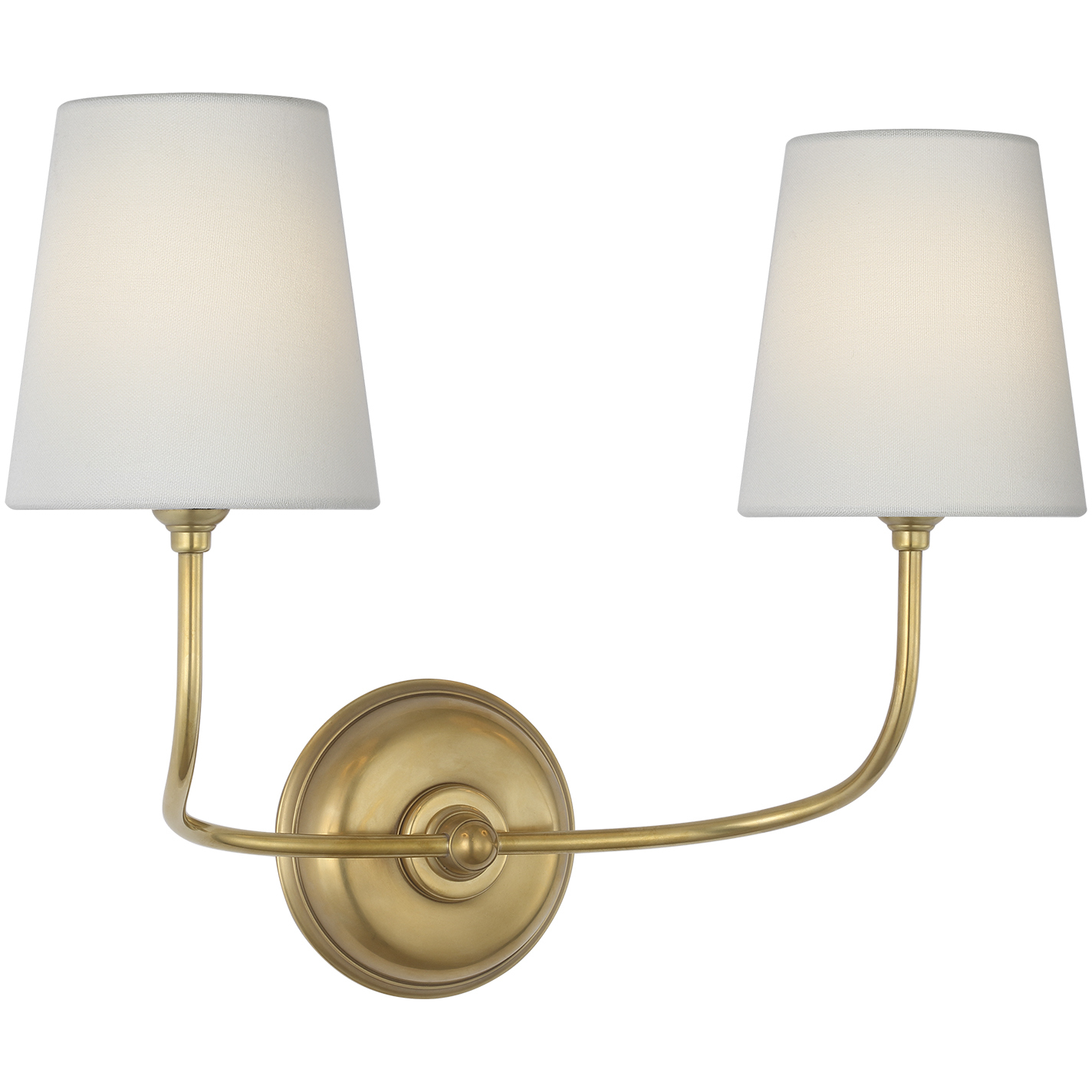 Thomas O'Brien Vendome LED 18.75 inch Hand-Rubbed Antique Brass Cordless Double Sconce Wall Light
