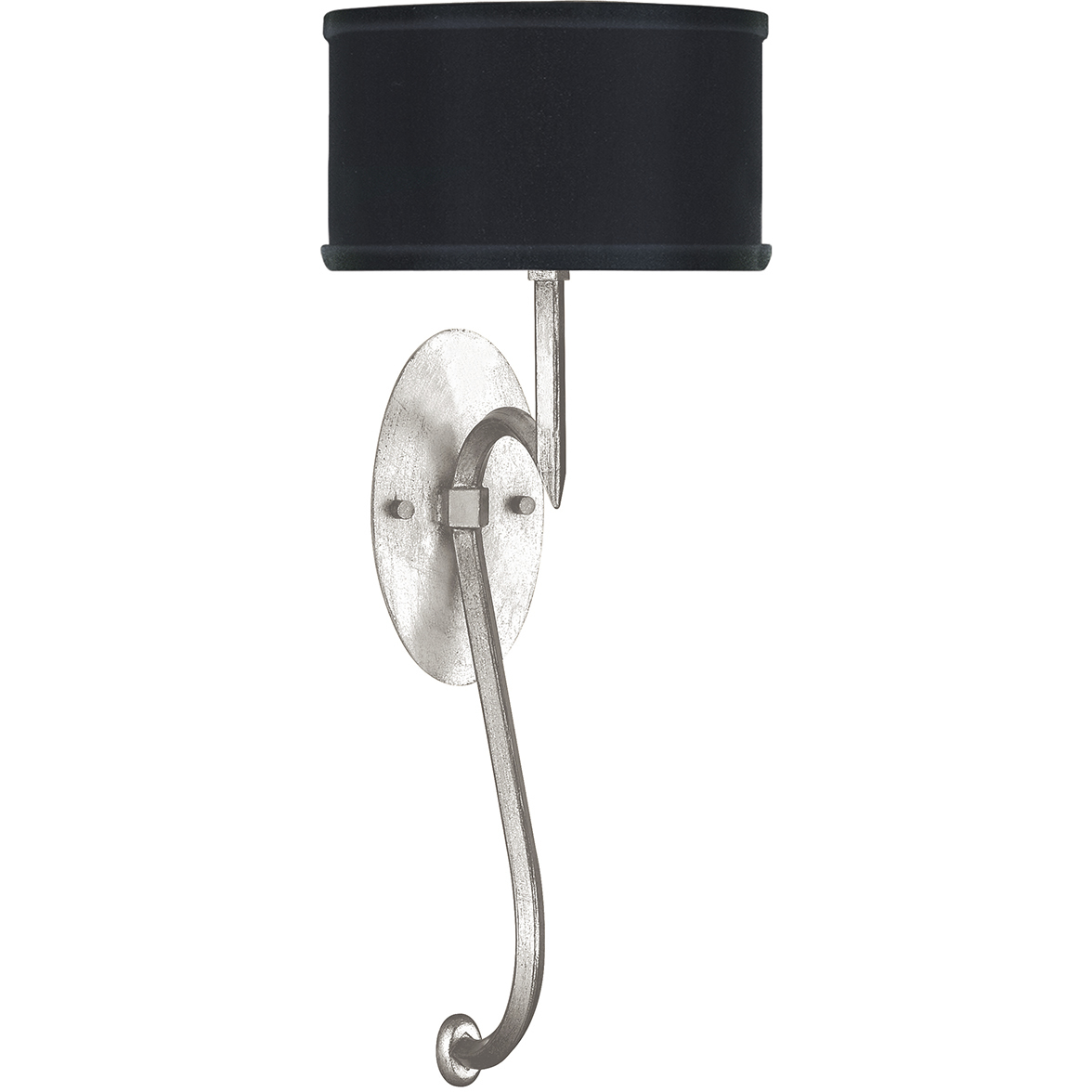 Allegretto 1 Light 8 inch Silver Sconce Wall Light