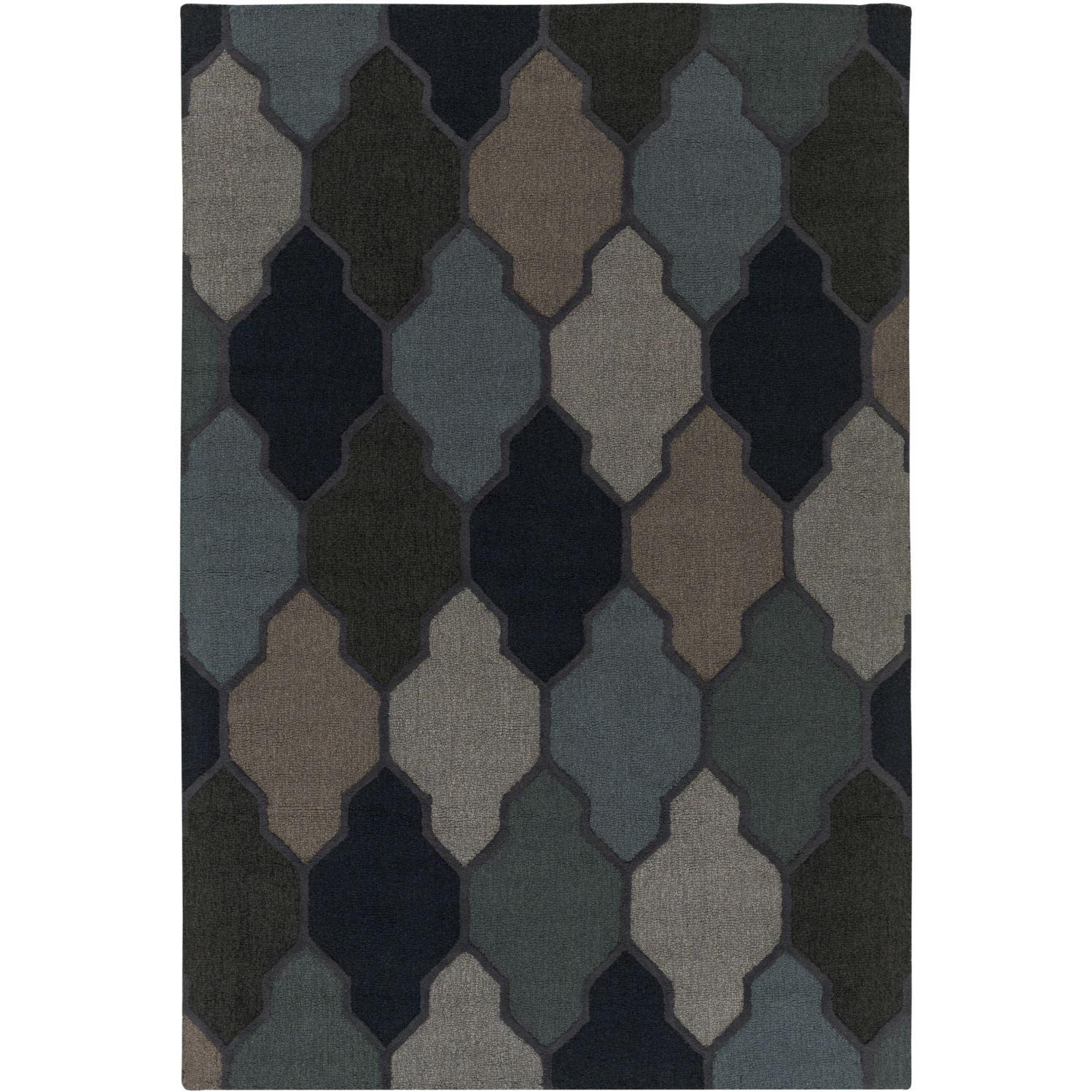Pollack 114 X 90 inch White Handmade Rug, Rectangle