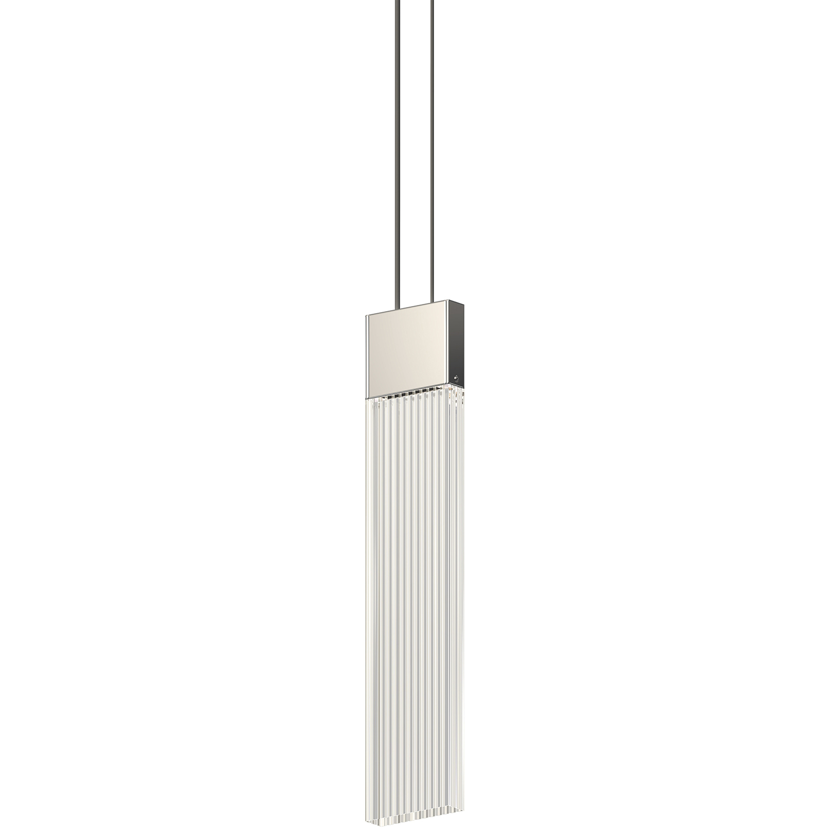 V Panels 1 Light 2.25 inch Polished Chrome Pendant Ceiling Light