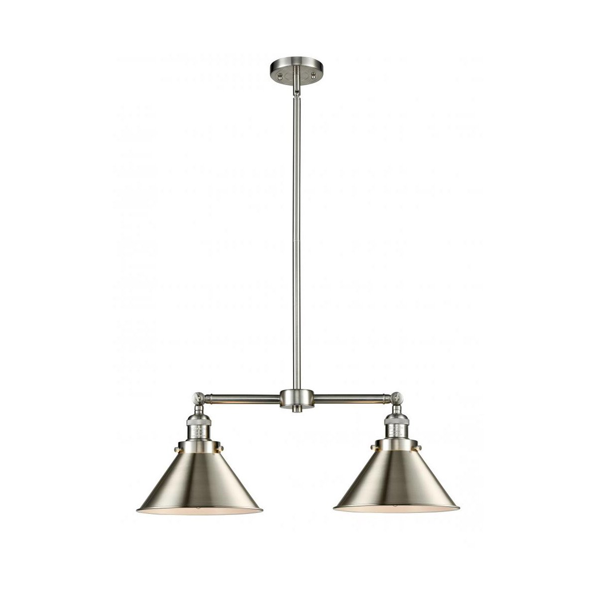 Franklin Restoration Briarcliff LED 21 inch Brushed Satin Nickel Chandelier Ceiling Light, Franklin Restoration