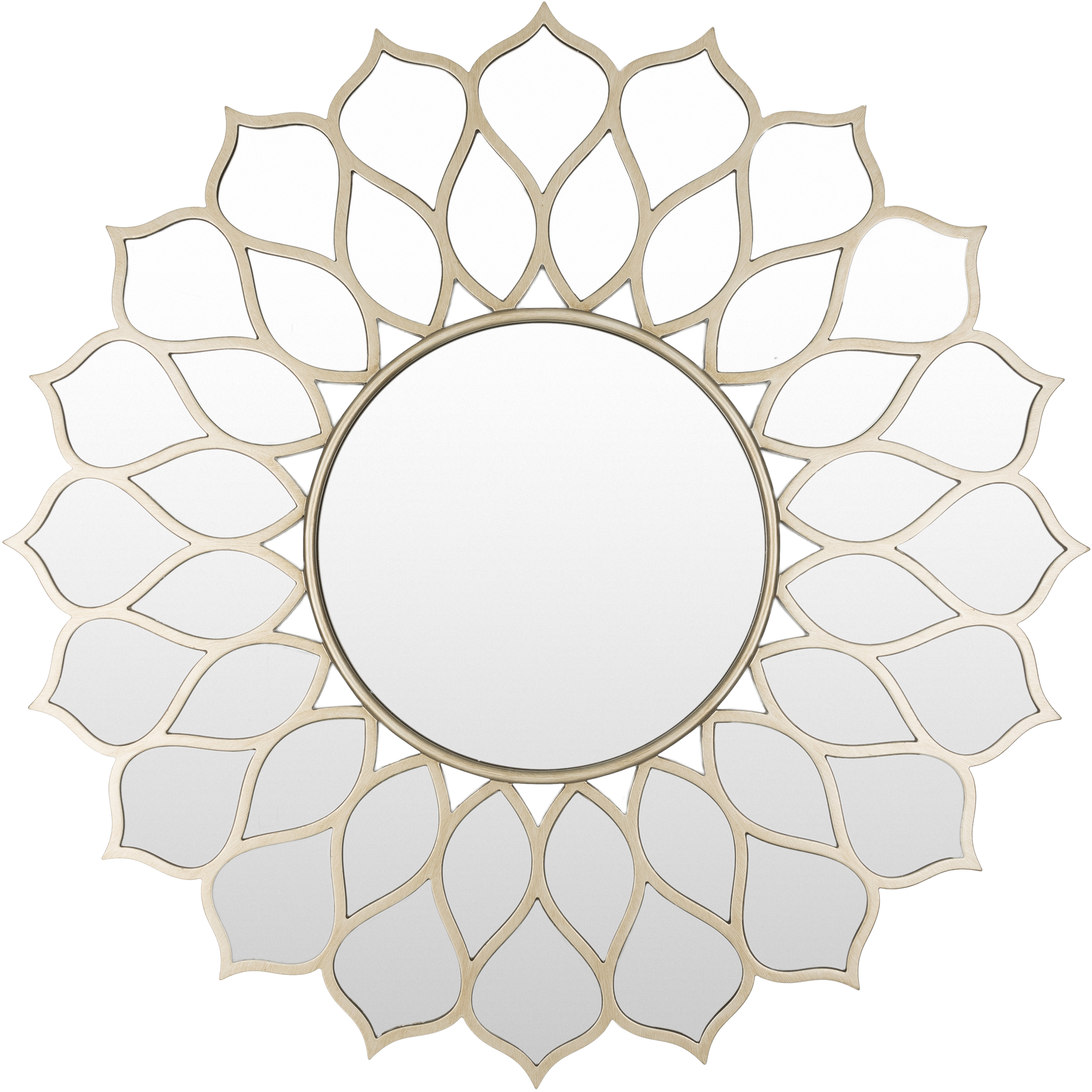 Wildflower 39.4 X 39.4 inch Light Grey Mirror, Large