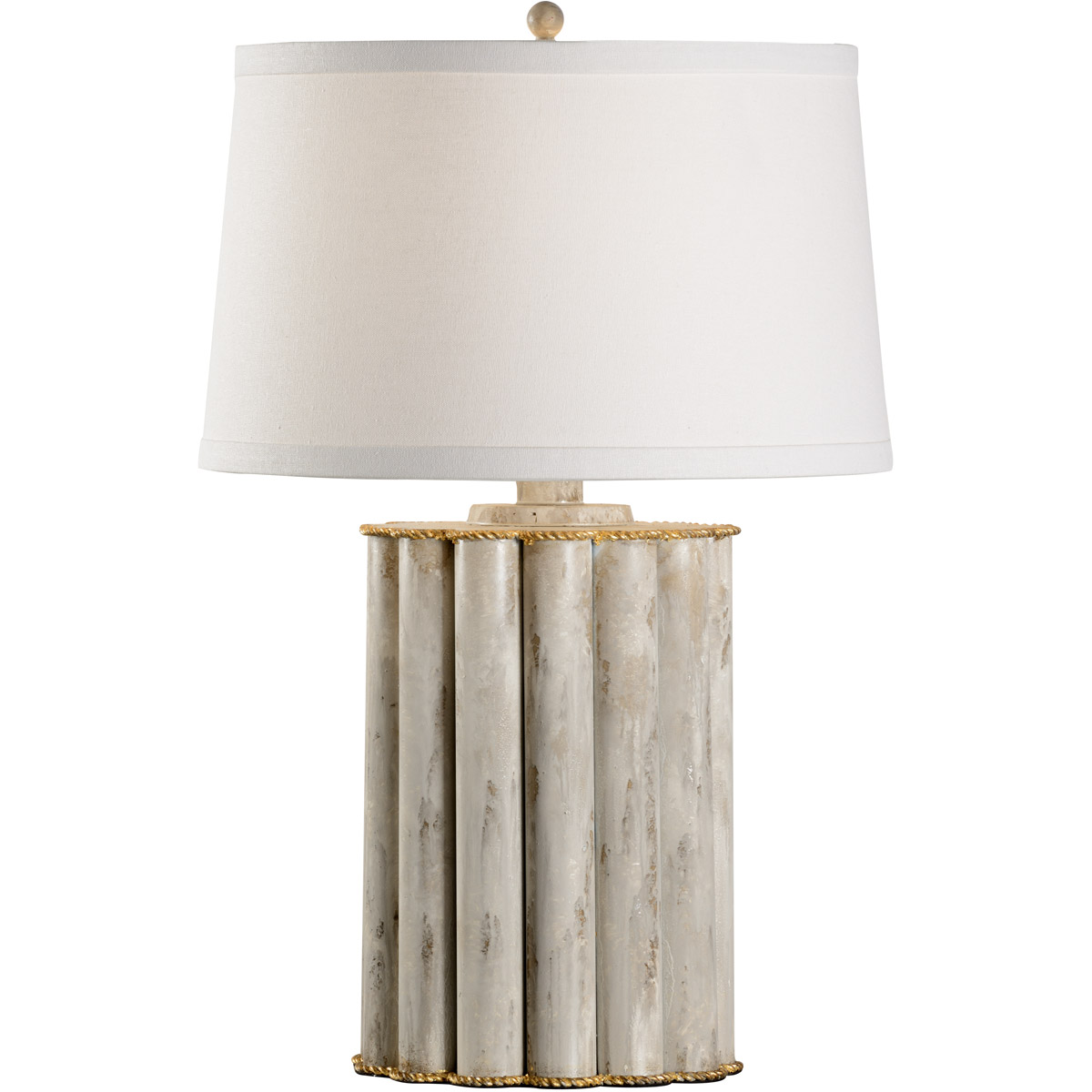 Bradshaw Orrell 28 inch 100.00 watt Gold with Whitewash Table Lamp Portable Light