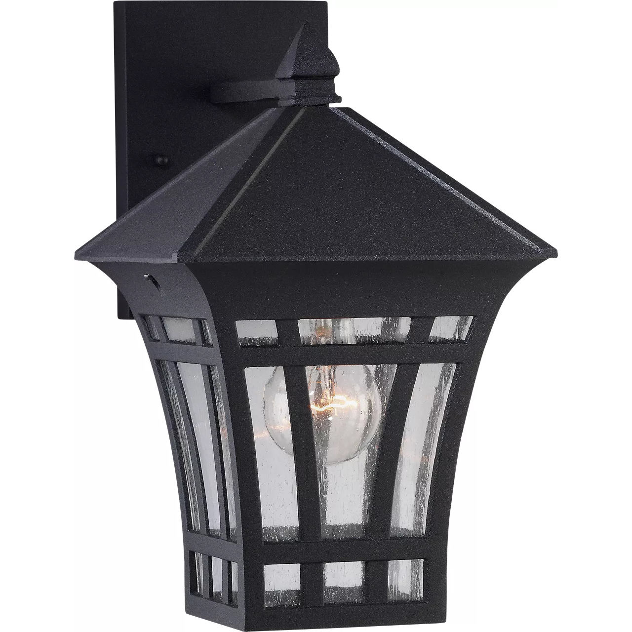 Herrington 1 Light 11.75 inch Black Outdoor Wall Lantern, Medium