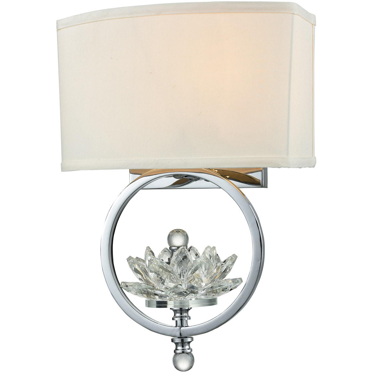 Evelyn 2 Light 11 inch Polished Chrome Wall Sconce Wall Light