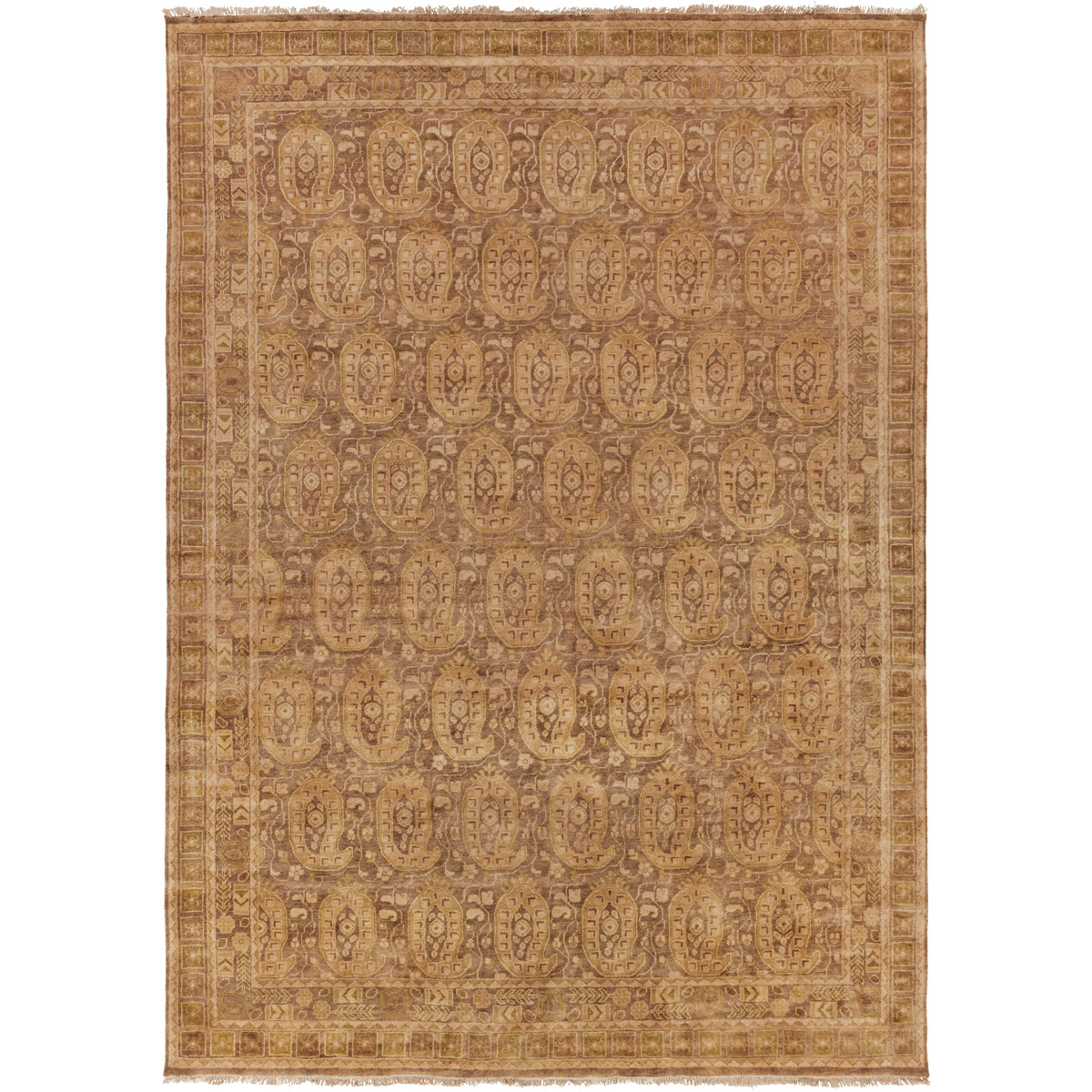 Cheshire 138 X 102 inch Dark Brown, Tan Rug