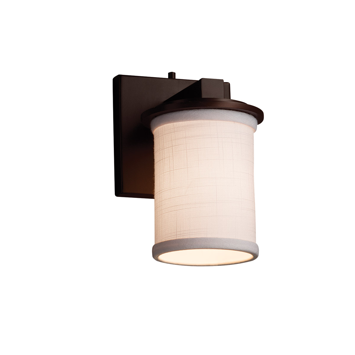 Textile LED 5 inch Matte Black Wall Sconce Wall Light
