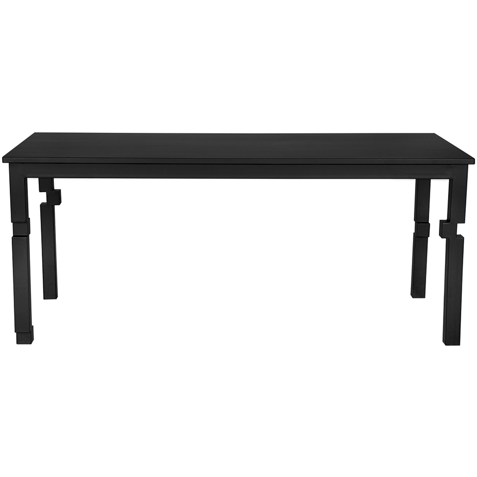 Tetris 72 X 32 inch Matte Black Dining Table