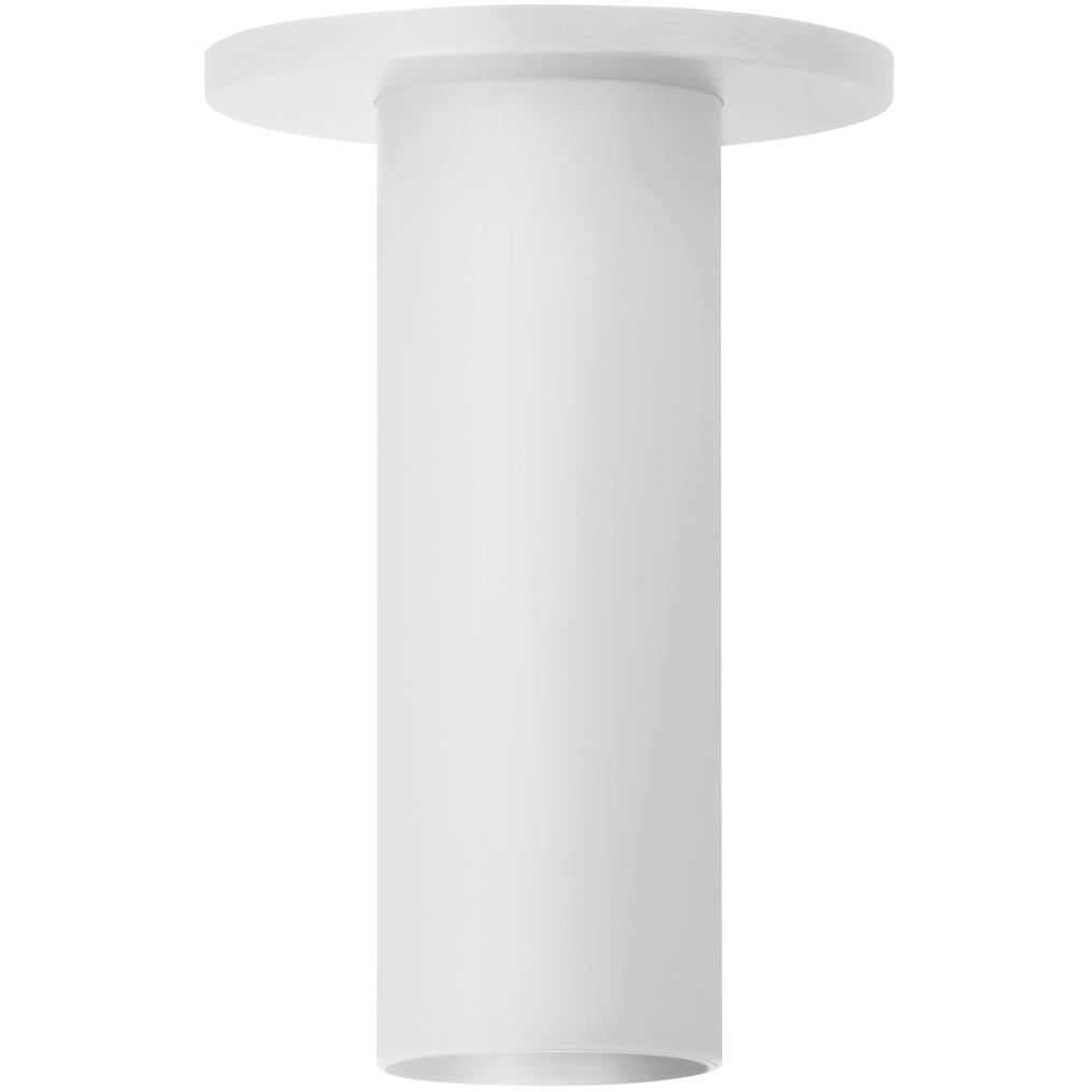 Luxe Cylinder LED 2.5 inch Semi Gloss White Flush Mount Ceiling Light