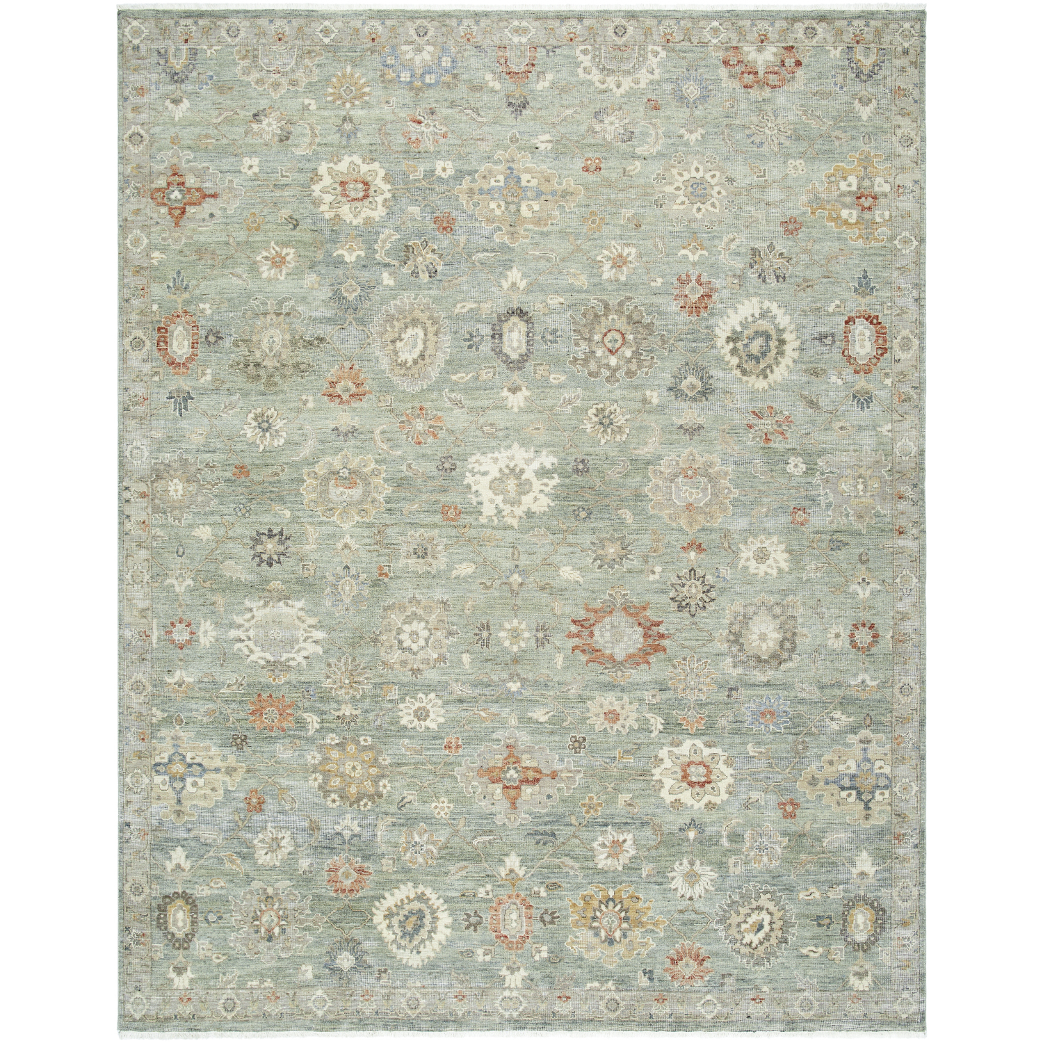 Anatolia 36 X 24 inch Ash / Sage Handmade Rug in 2 x 3