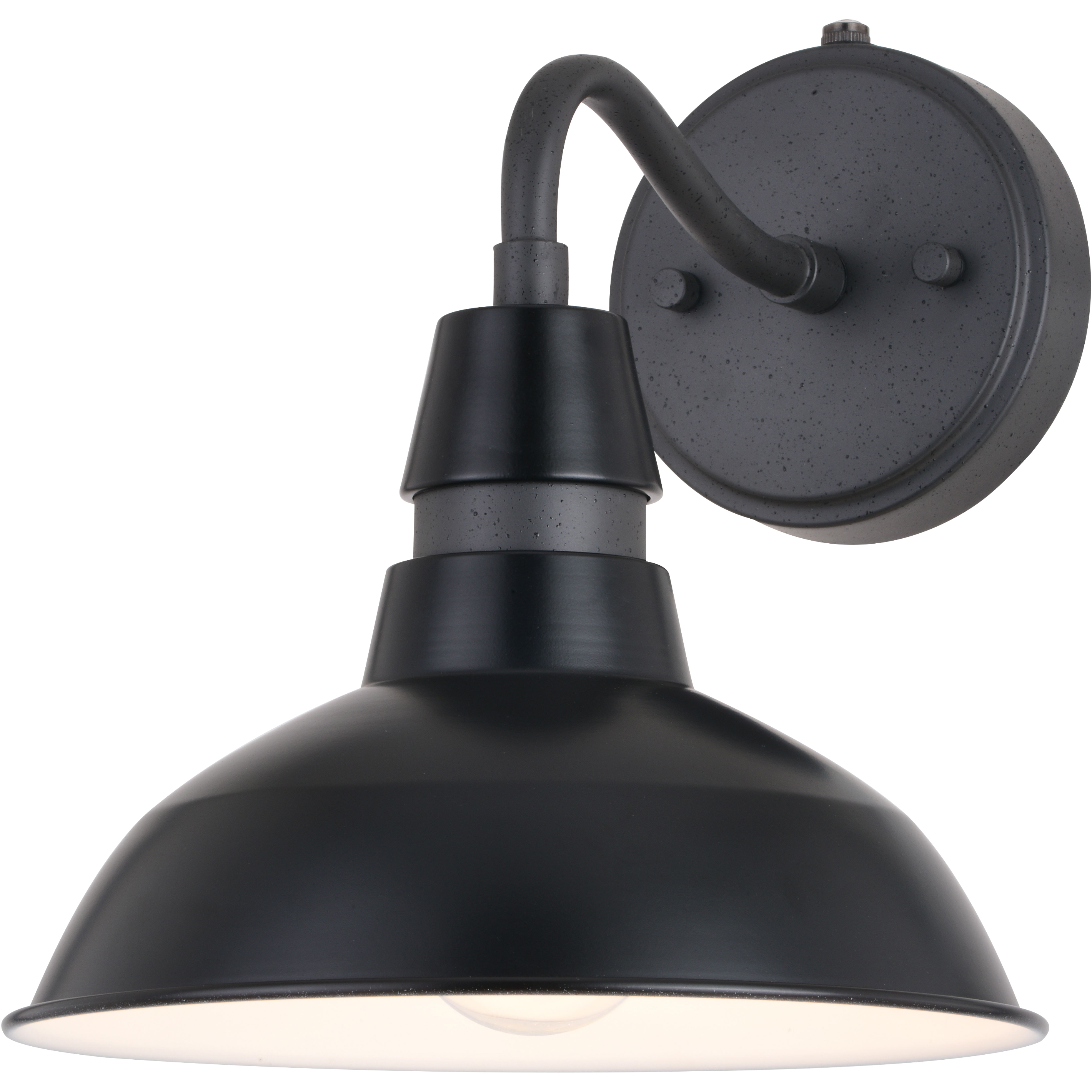 Buena Park LED 10 inch Black and Vintage Black with Matte White Inner Outdoor Wall