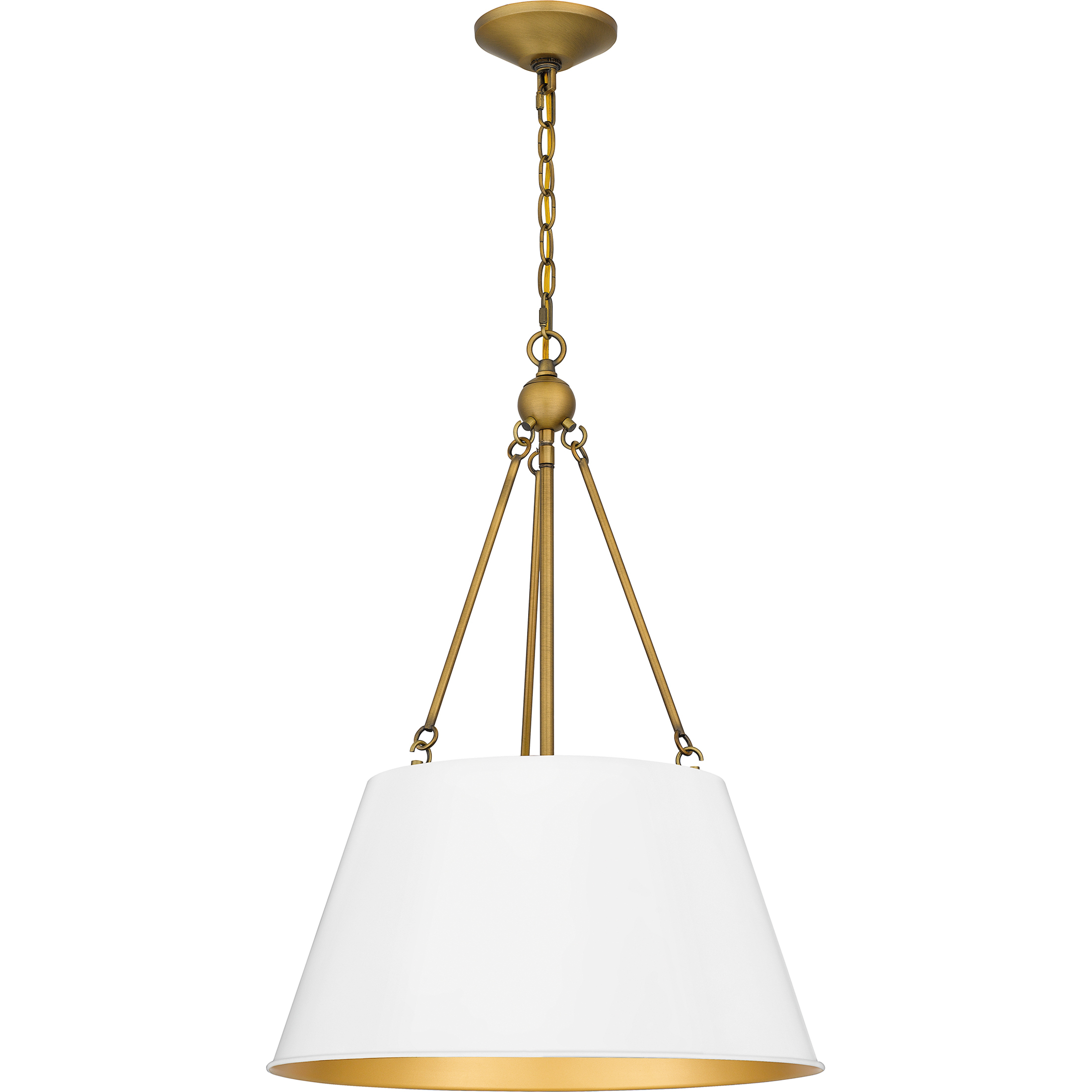 Aberdale 4 Light 18.5 inch White Lustre Pendant Ceiling Light