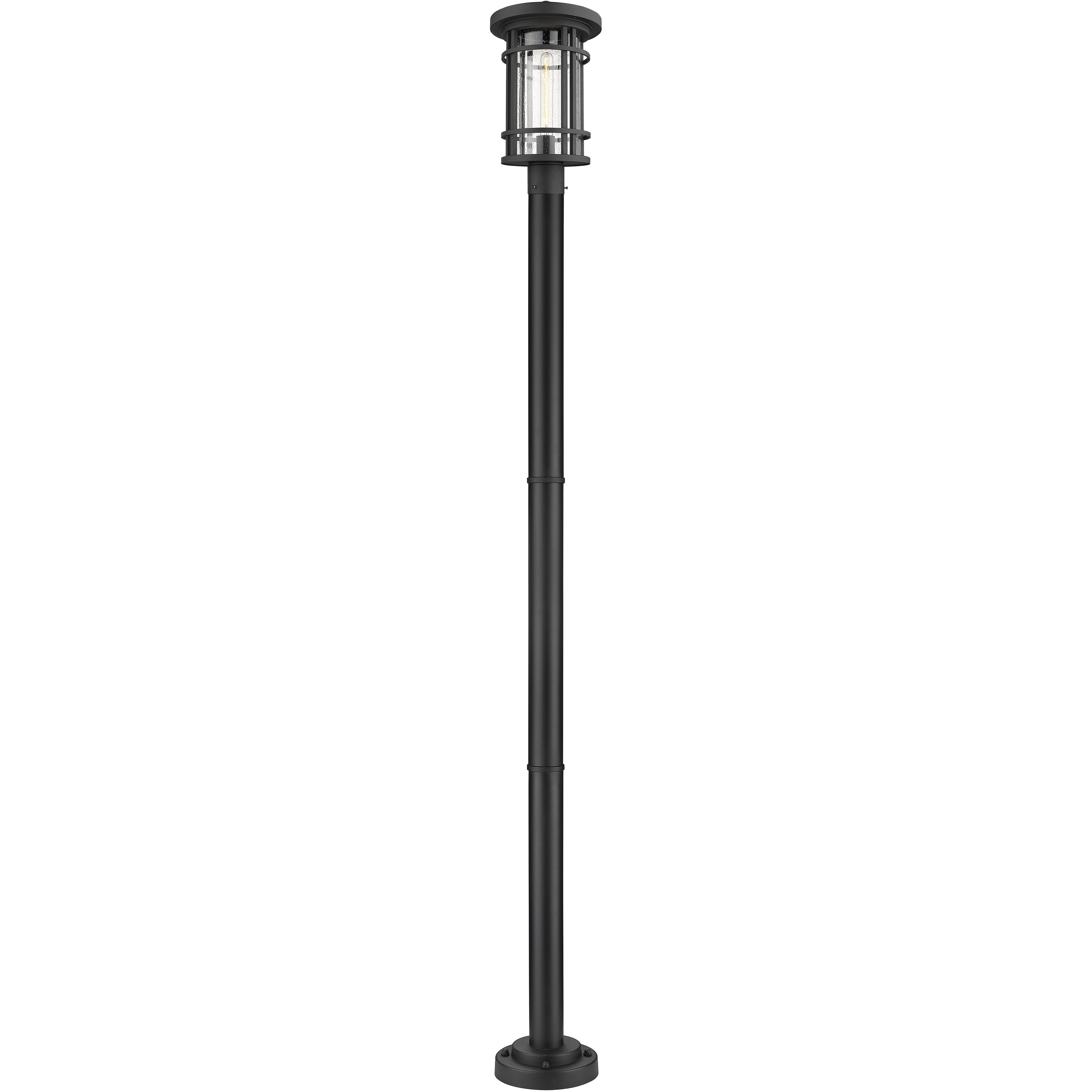 Jordan 1 Light 101.25 inch Black Outdoor Post Mounted Fixture in 16.75