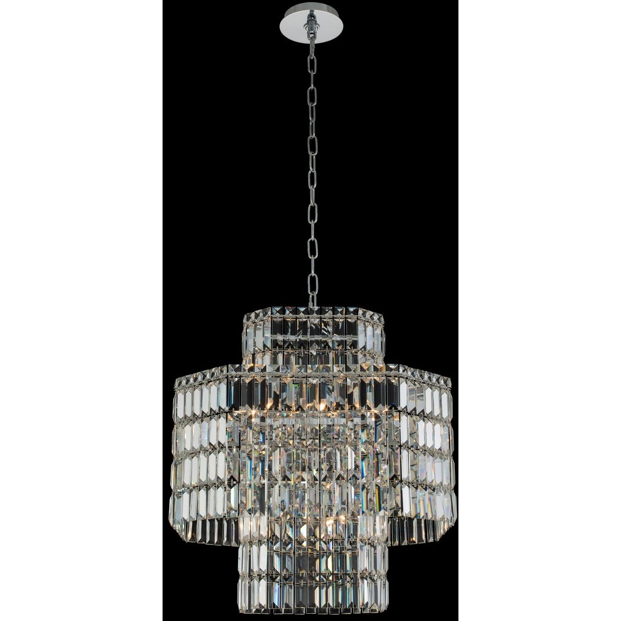 Livelli 12 Light 25 inch Polished Chrome Pendant Ceiling Light