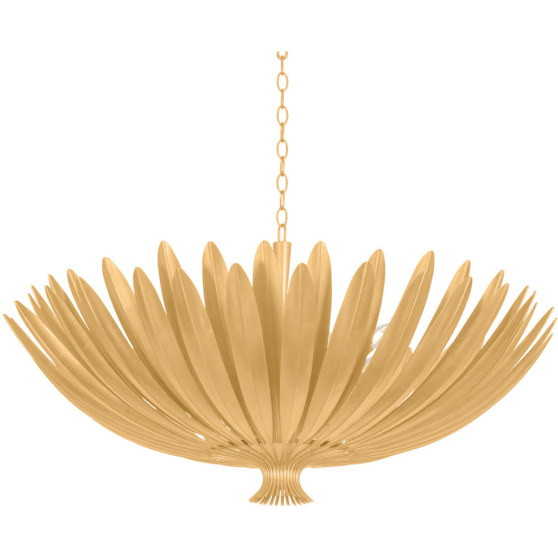 Whitfield 12 Light 48 inch Vintage Gold Leaf Chandelier Ceiling Light