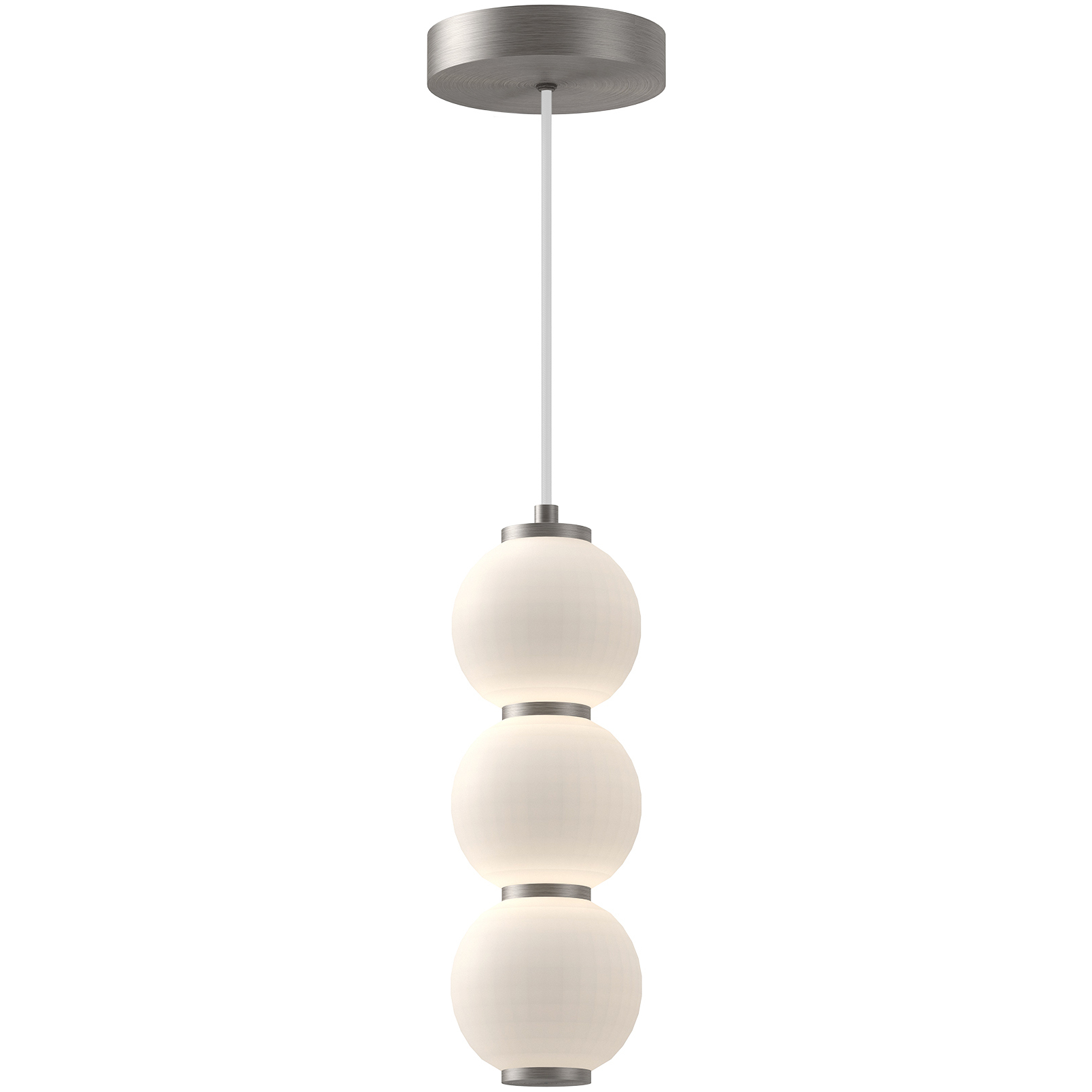Alora Mood Bijou LED 6.38 inch Brushed Nickel Pendant Ceiling Light