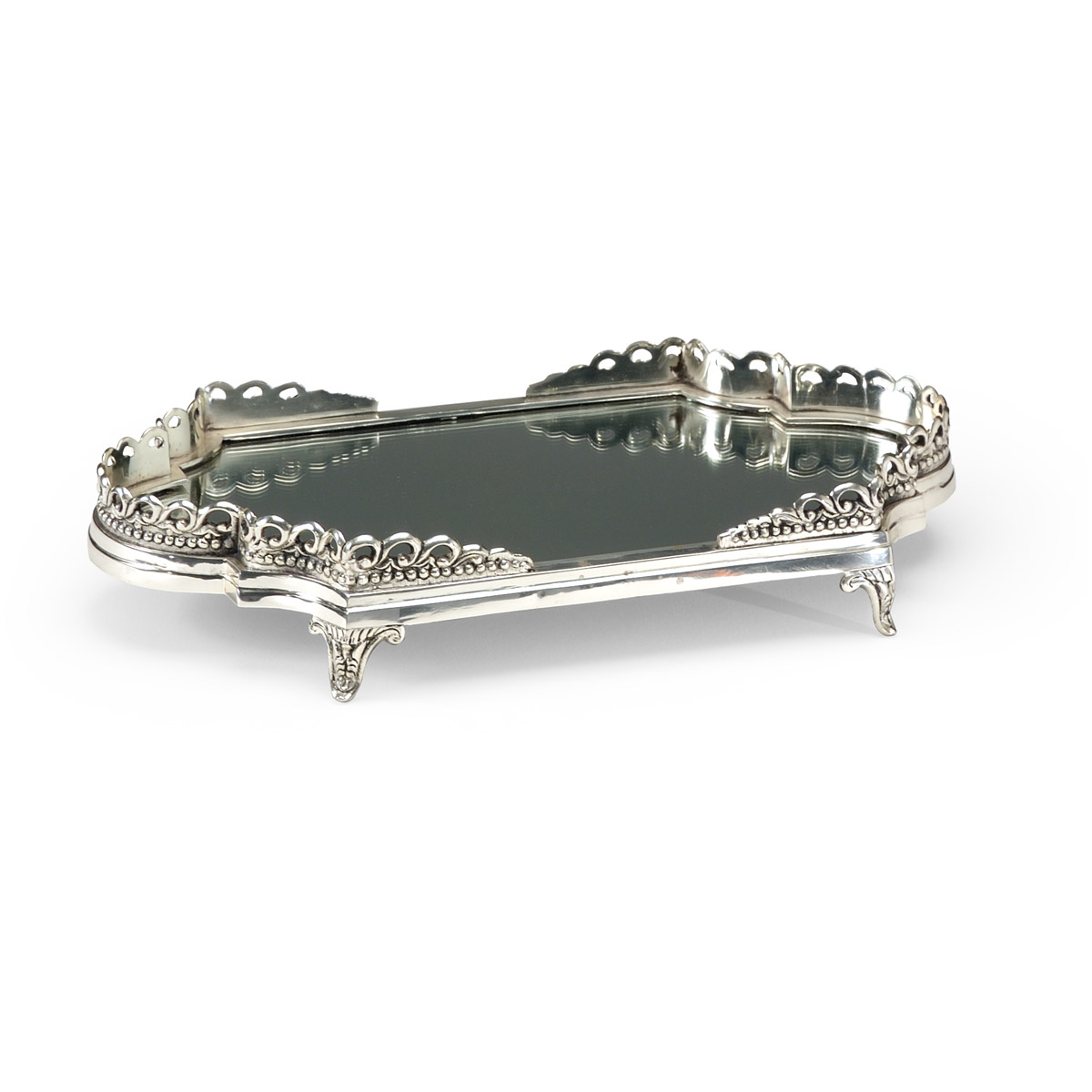Wildwood Antique Silver Plated/Antique Tray