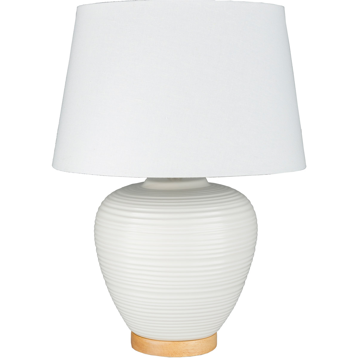 Bixby 24 inch 100 watt White Table Lamp Portable Light