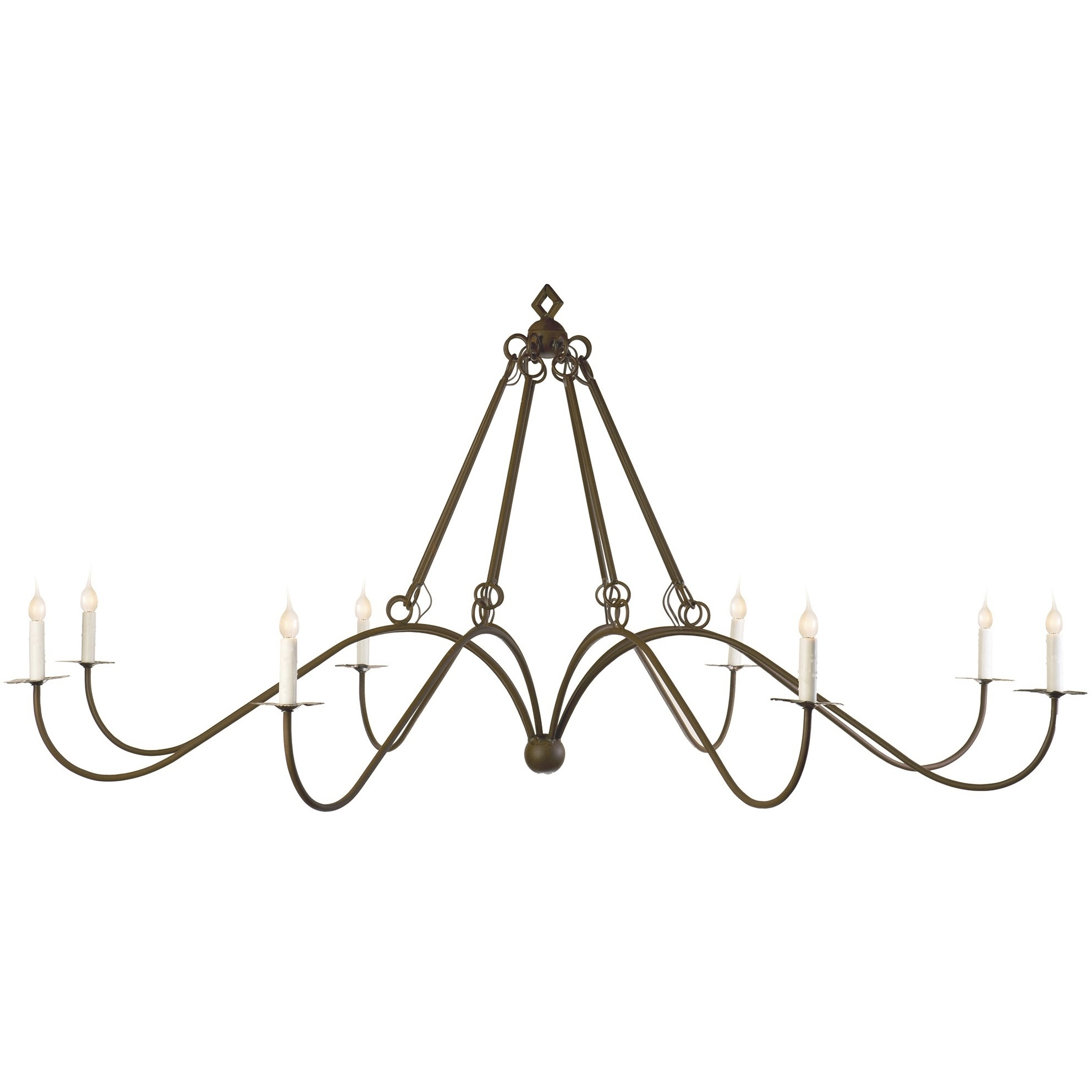 Lowcountry 8 Light Chandelier Ceiling Light in Antique Platinum, Small