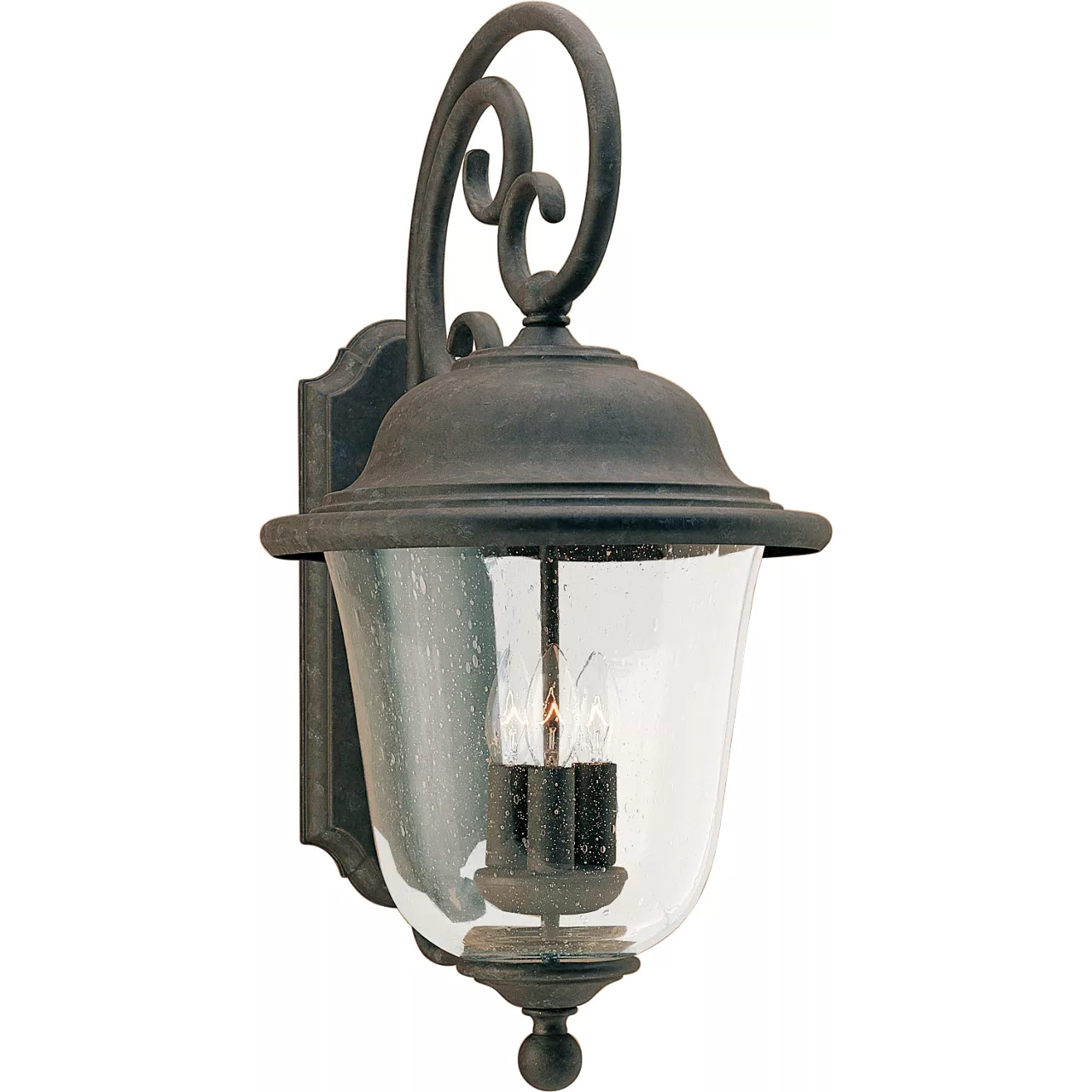 Trafalgar 3 Light 23.5 inch Oxidized Bronze Outdoor Wall Lantern