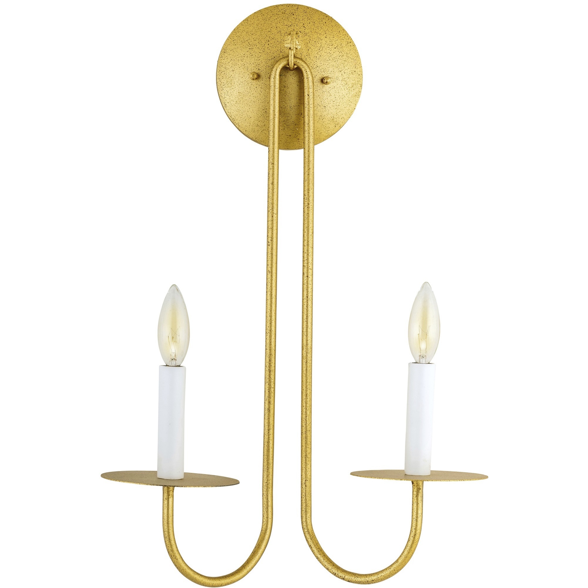 Lowcountry 2 Light Spartina Gold (Lightly Distressed) Wall Sconce Wall Light