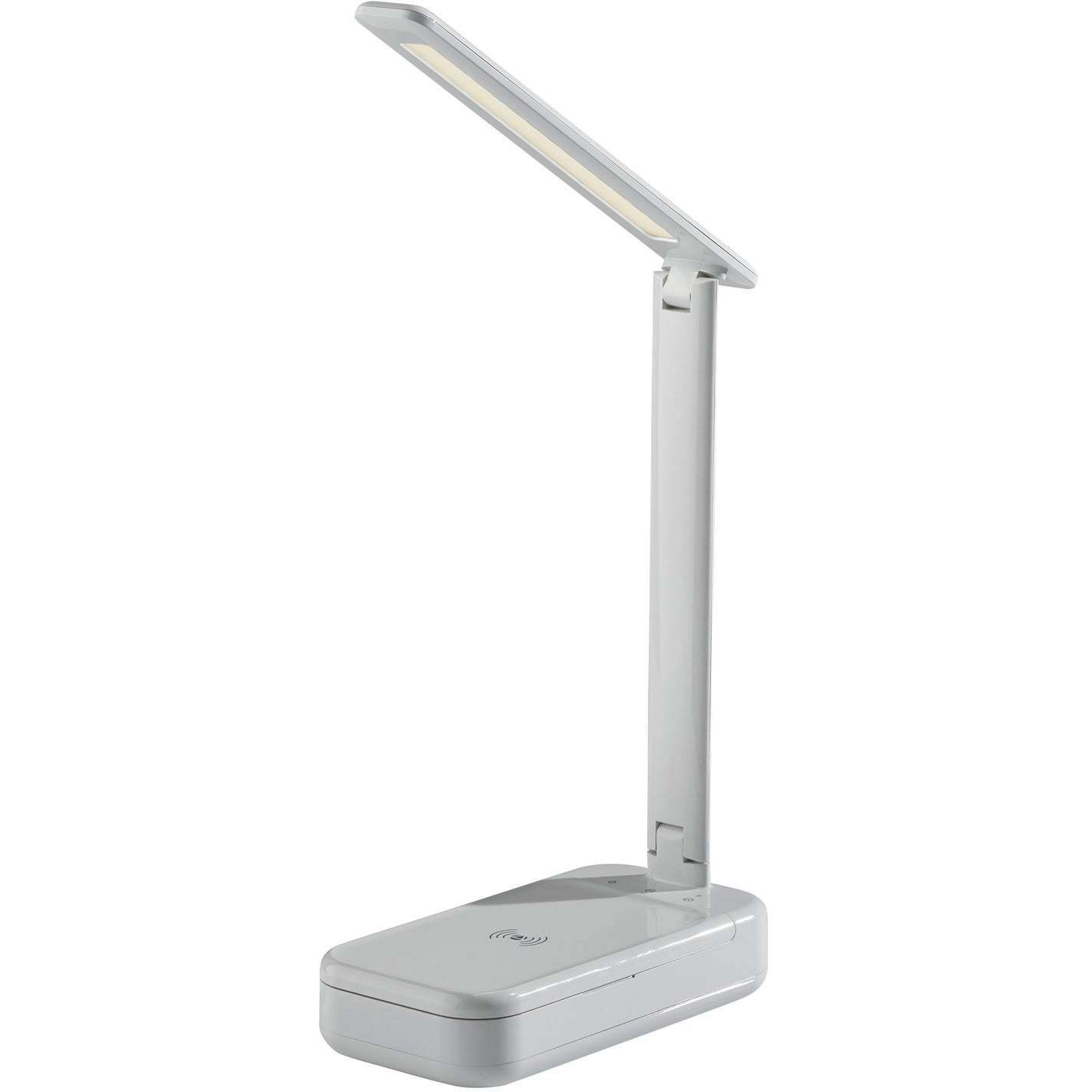 UV-C Sanitizing 15.25 inch 10 watt White Desk Lamp Portable Light, Simplee Adesso