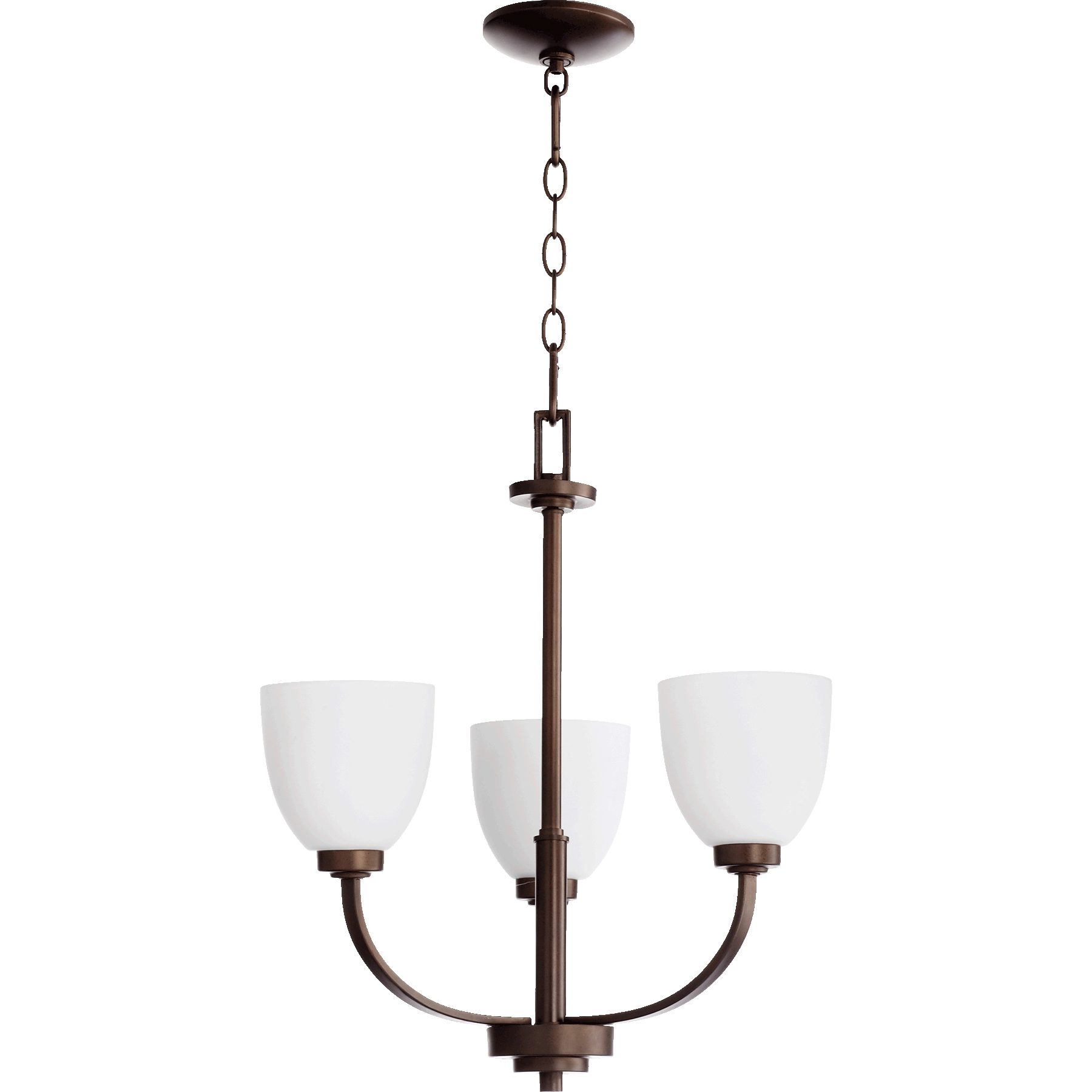 Reyes 3 Light 22 inch Oiled Bronze Mini Chandelier Ceiling Light