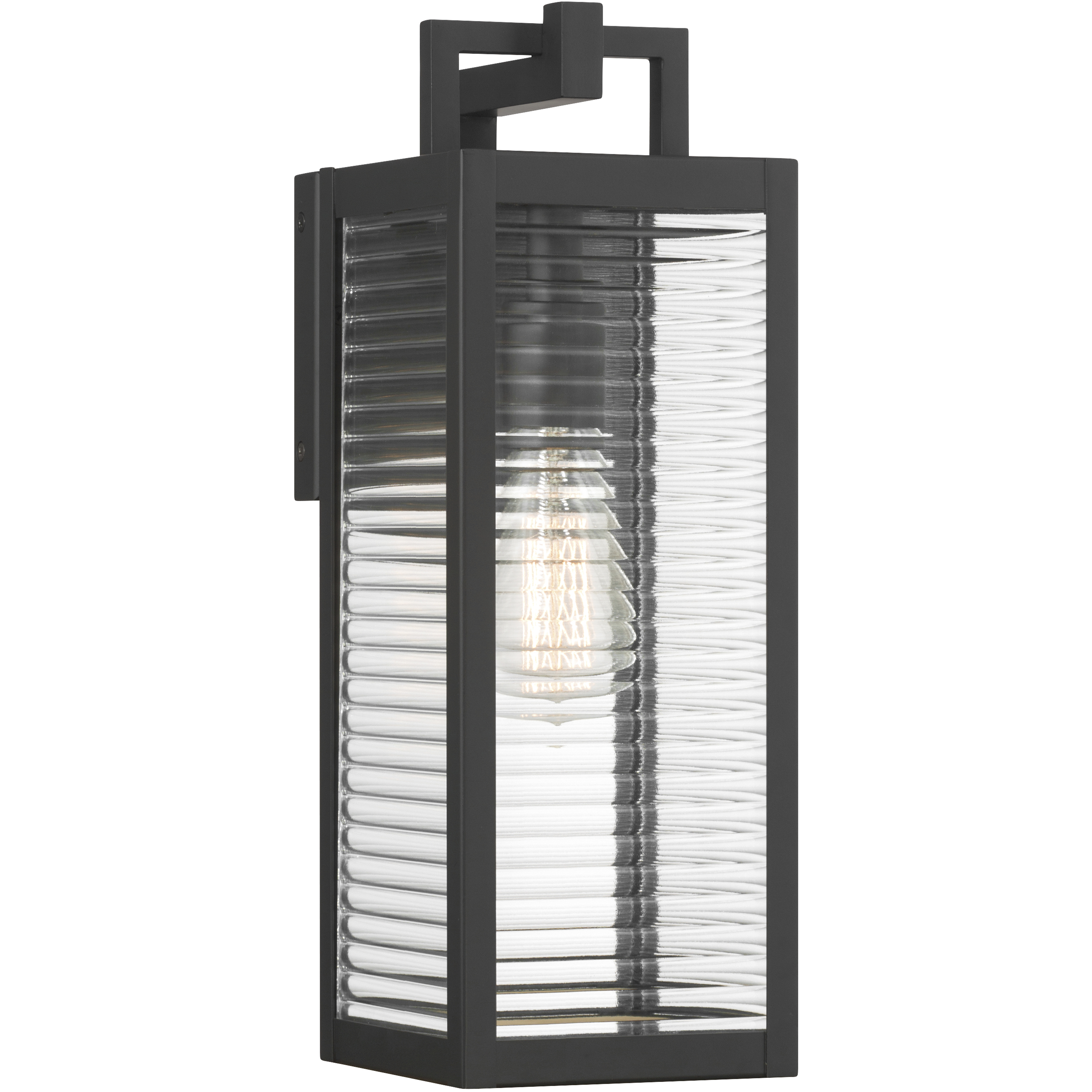 Edgewood 1 Light 16 inch Dark Matte Black Outdoor Wall Sconce