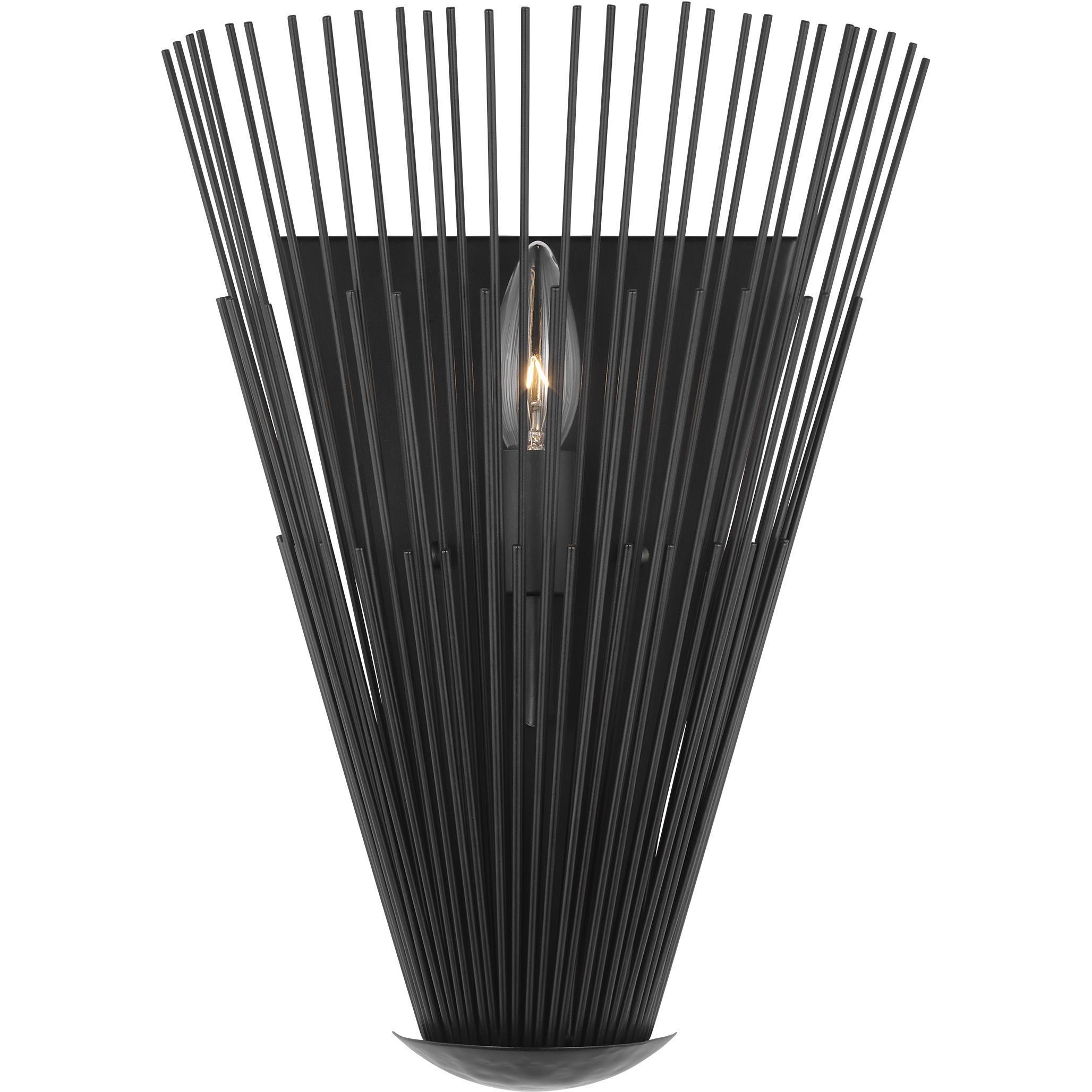 AH by Alexa Hampton Helios 3 Light 10 inch Aged Iron Sconce Wall Light