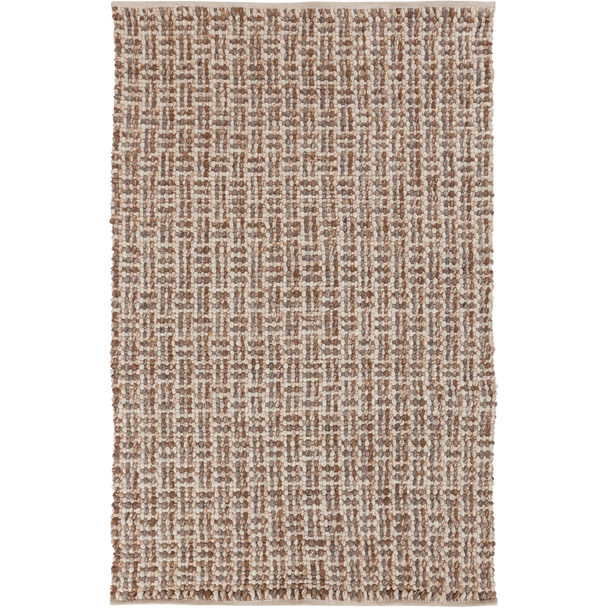 Cascade 132 X 96 inch Brown and Brown Area Rug, Wool