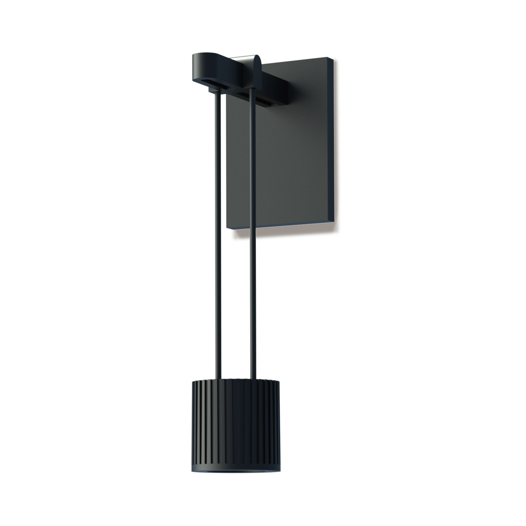 Suspenders LED 2 inch Satin Black ADA Modular Wall Mount Wall Light