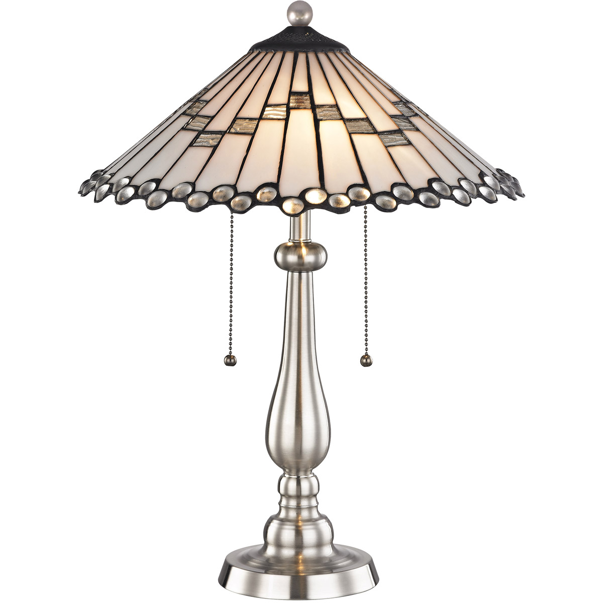 Evelyn 21 inch 75.00 watt Brushed Nickel Table Lamp Portable Light