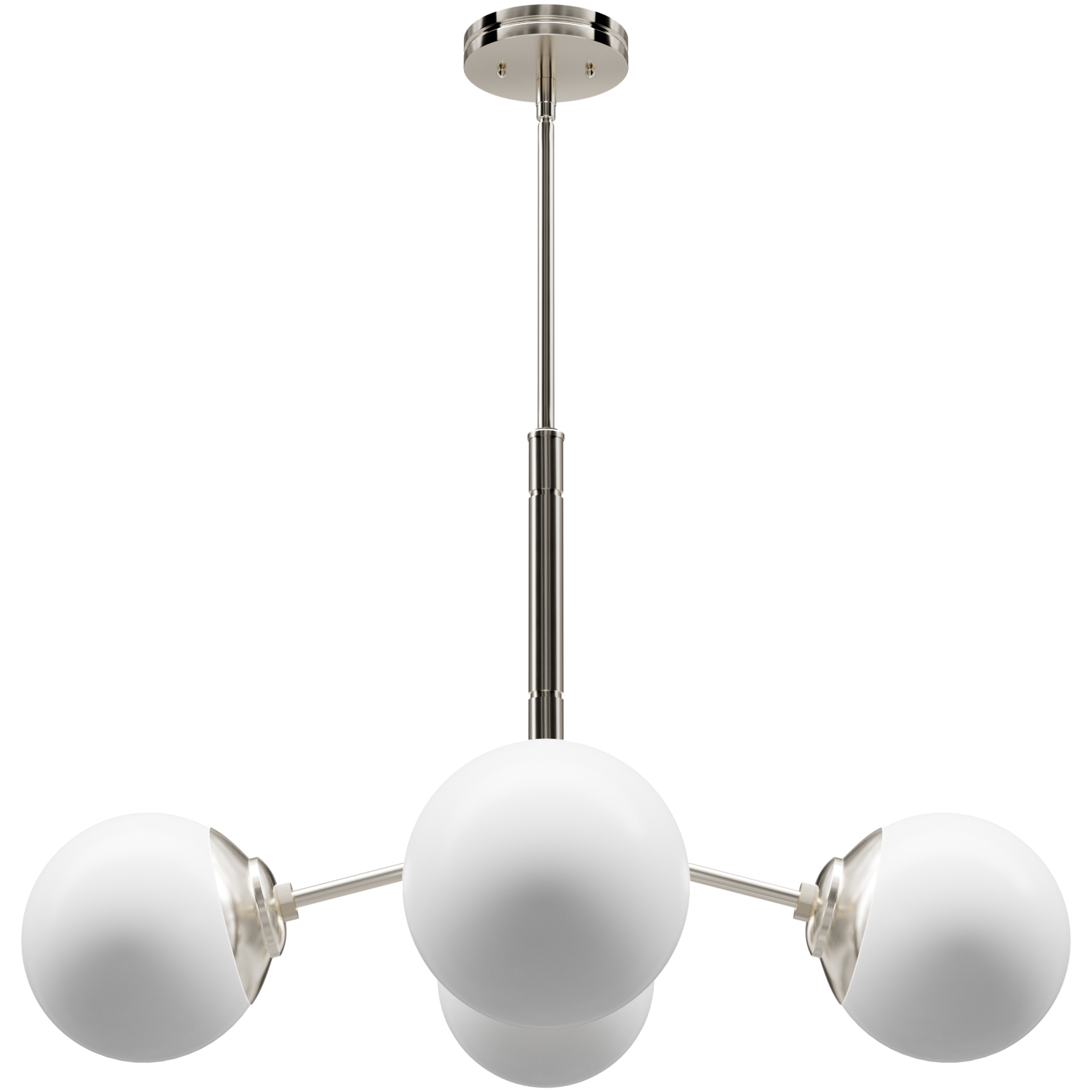 Hepburn 4 Light 30 inch Brushed Nickel Chandelier Ceiling Light, Large