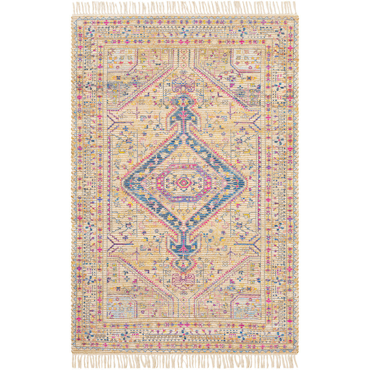 Coventry 90 X 60 inch Camel/Khaki/Bright Pink/Navy/Saffron/Bright Blue Rugs