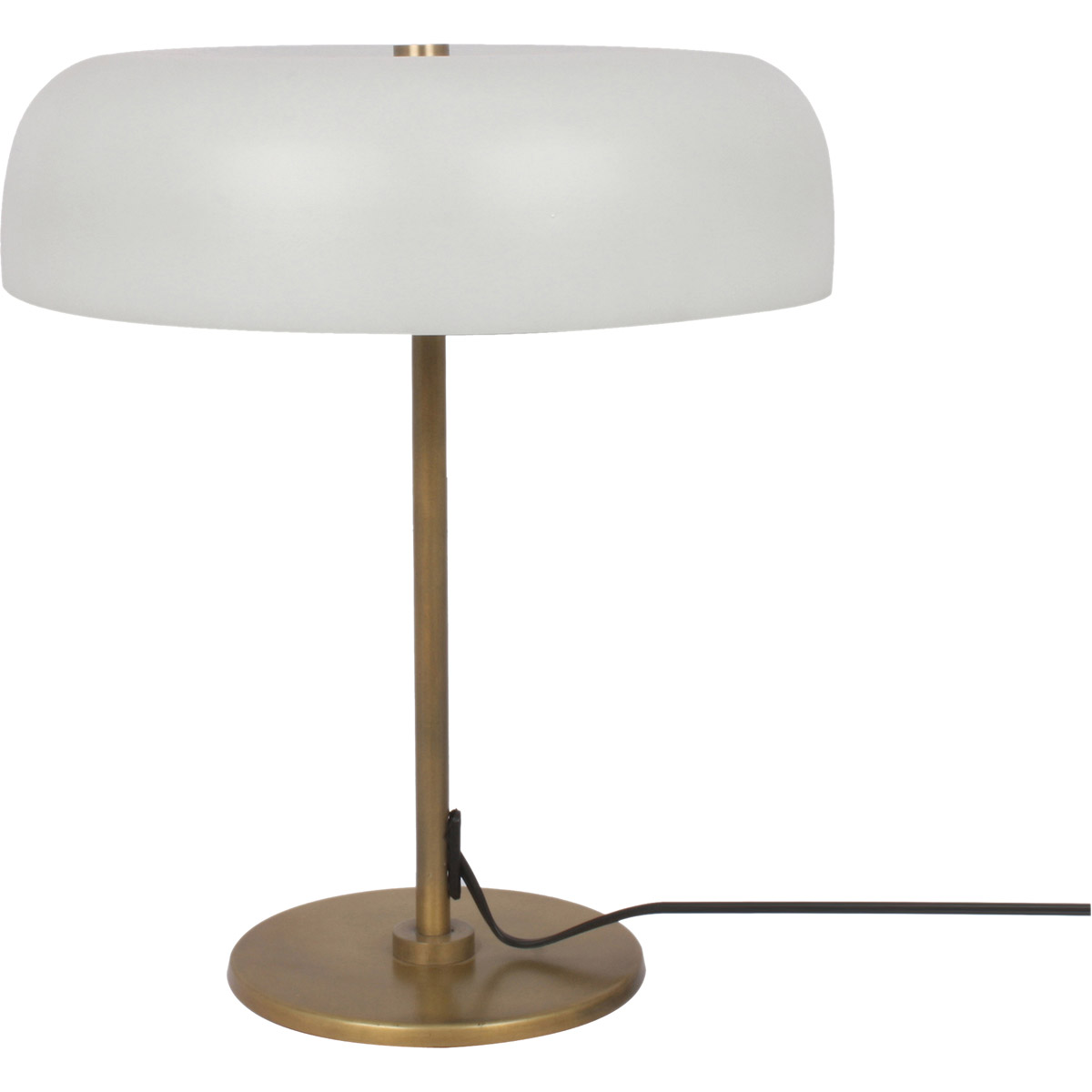 Murville 17 inch 25 watt Antique Brass Table Lamp Portable Light, Small