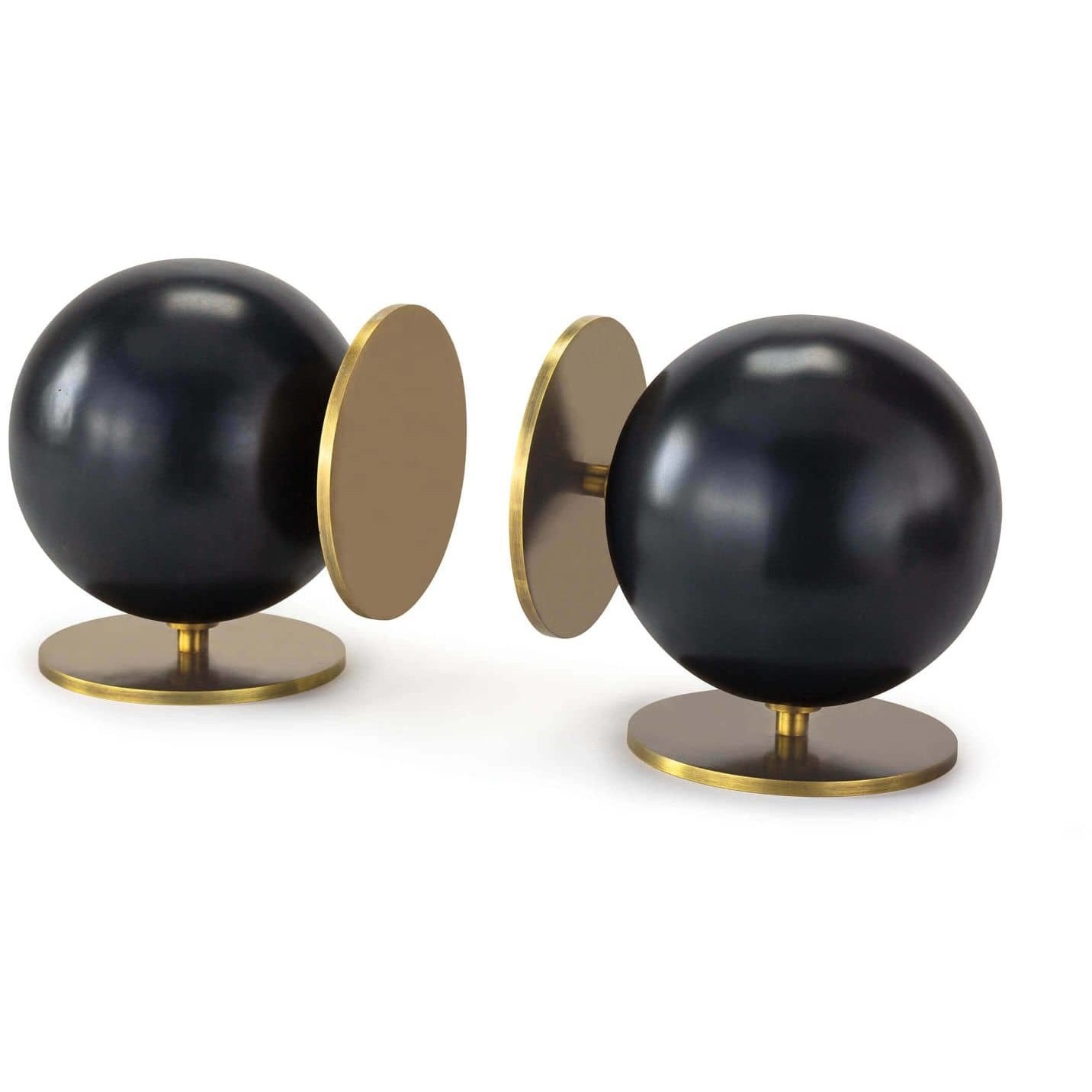 Grant 6.75 X 6 inch Blackened Brass Book Ends