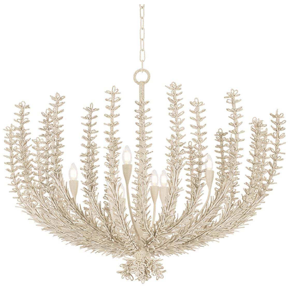 Pedrillo 8 Light 44 inch Cream Plaster Chandelier Ceiling Light